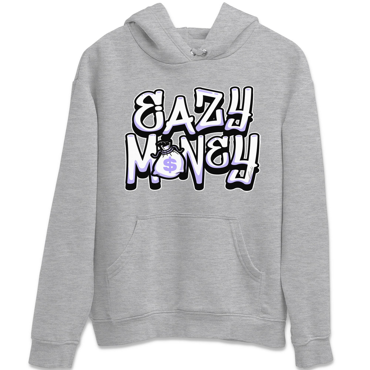 Jordan 11 Pure Violet Sneaker Matching T-Shirt Easy Money Sneaker Tees Jordan 11 Pure Violet Sneaker Release Tees Crew Neck Tees