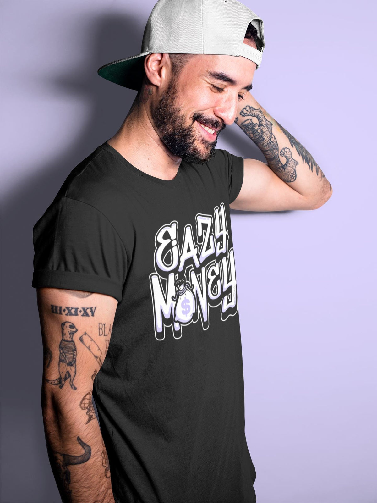 Jordan 11 Pure Violet Sneaker Matching T-Shirt Easy Money Sneaker Tees Jordan 11 Pure Violet Sneaker Release Tees Crew Neck Tees