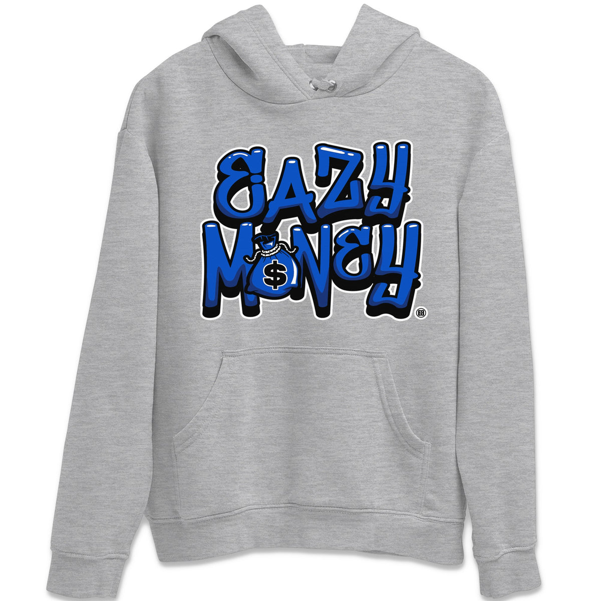 Jordan 12 Hyper Royal Sneaker Matching T-Shirt Easy Money Sneaker Tees Jordan 12 Hyper Royal Sneaker Release Tees Crew Neck Tees