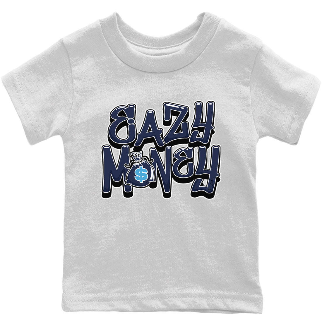 Jordan 13 Brave Blue Sneaker Matching T-Shirt Easy Money Sneaker Tees Jordan 13 Brave Blue Sneaker Release Tees Kids Shirts