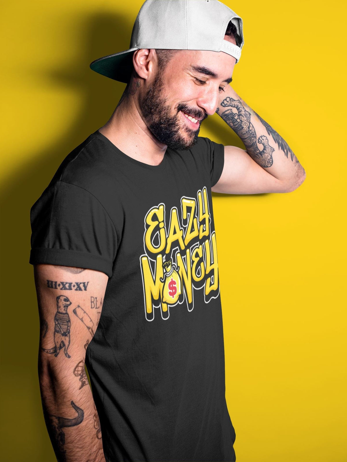 Jordan 13 Del Sol Sneaker Matching T-Shirt Easy Money Sneaker Tees Jordan 13 Del Sol Sneaker Release Tees Crew Neck Tees
