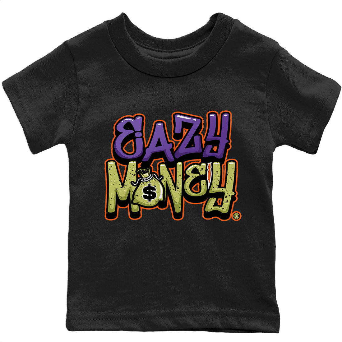 Jordan 4 Canyon Purple Sneaker Matching T-Shirt Easy Money Sneaker Tees Jordan 4 Canyon Purple Sneaker Release Tees Kids Shirts