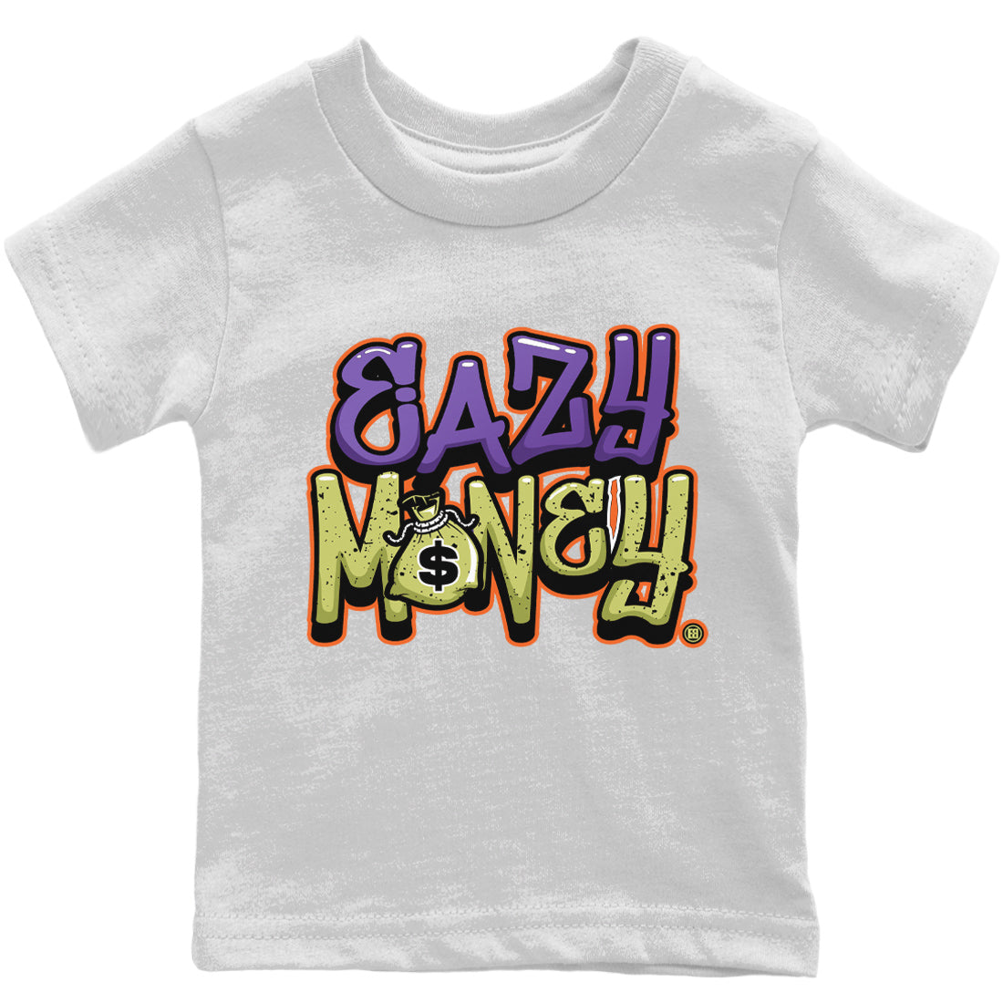 Jordan 4 Canyon Purple Sneaker Matching T-Shirt Easy Money Sneaker Tees Jordan 4 Canyon Purple Sneaker Release Tees Kids Shirts