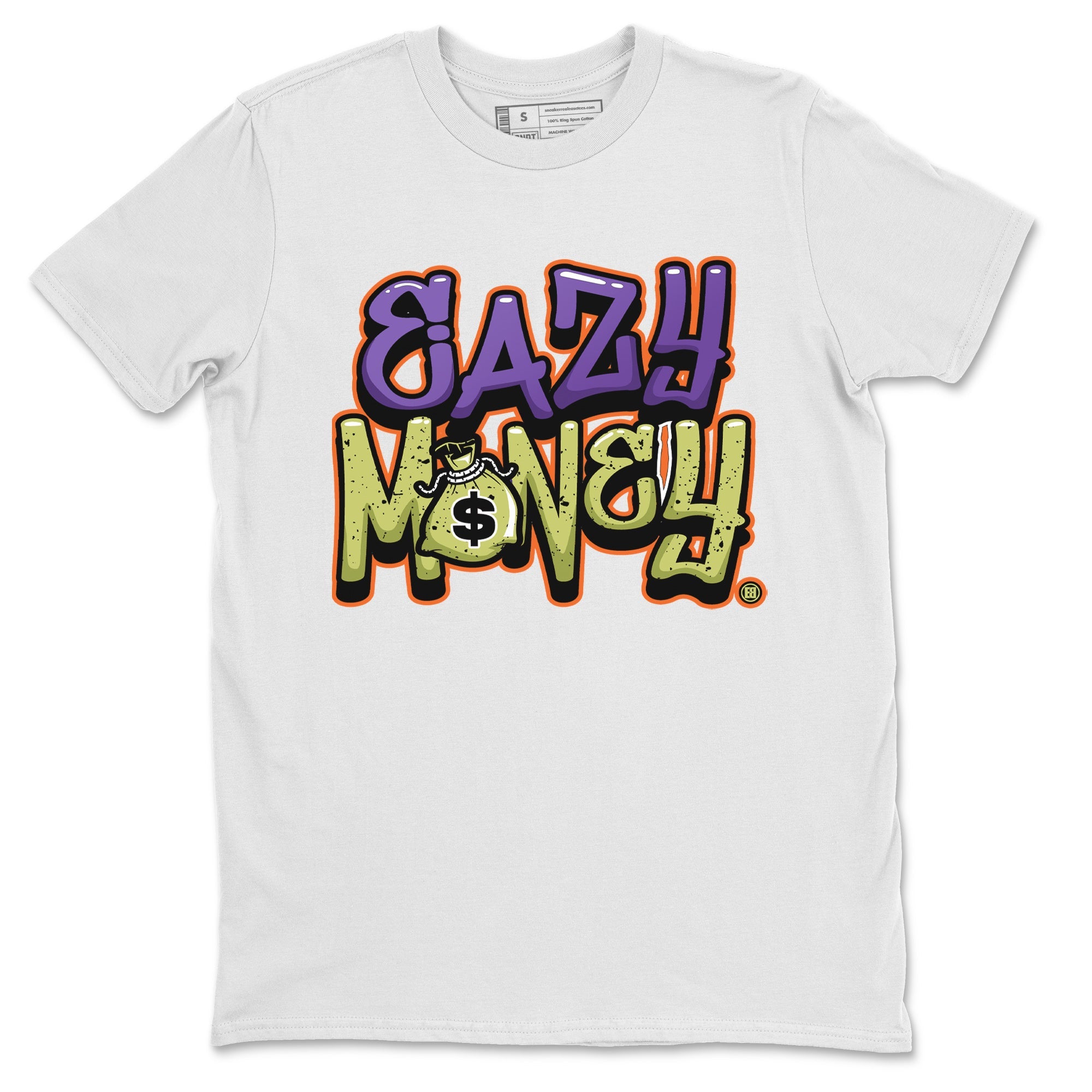 Jordan 4 Canyon Purple Sneaker Matching T-Shirt Easy Money Sneaker Tees Jordan 4 Canyon Purple Sneaker Release Tees Crew Neck Tees