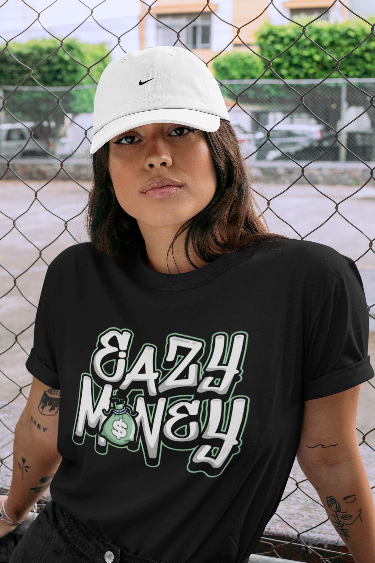 Jordan 6 Mint Foam Sneaker Matching T-Shirt Easy Money Sneaker Tees Jordan 6 Mint Foam Sneaker Release Tees Crew Neck Tees