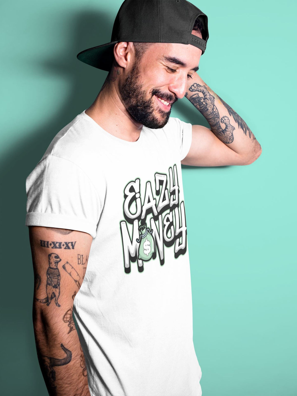 Jordan 6 Mint Foam Sneaker Matching T-Shirt Easy Money Sneaker Tees Jordan 6 Mint Foam Sneaker Release Tees Crew Neck Tees