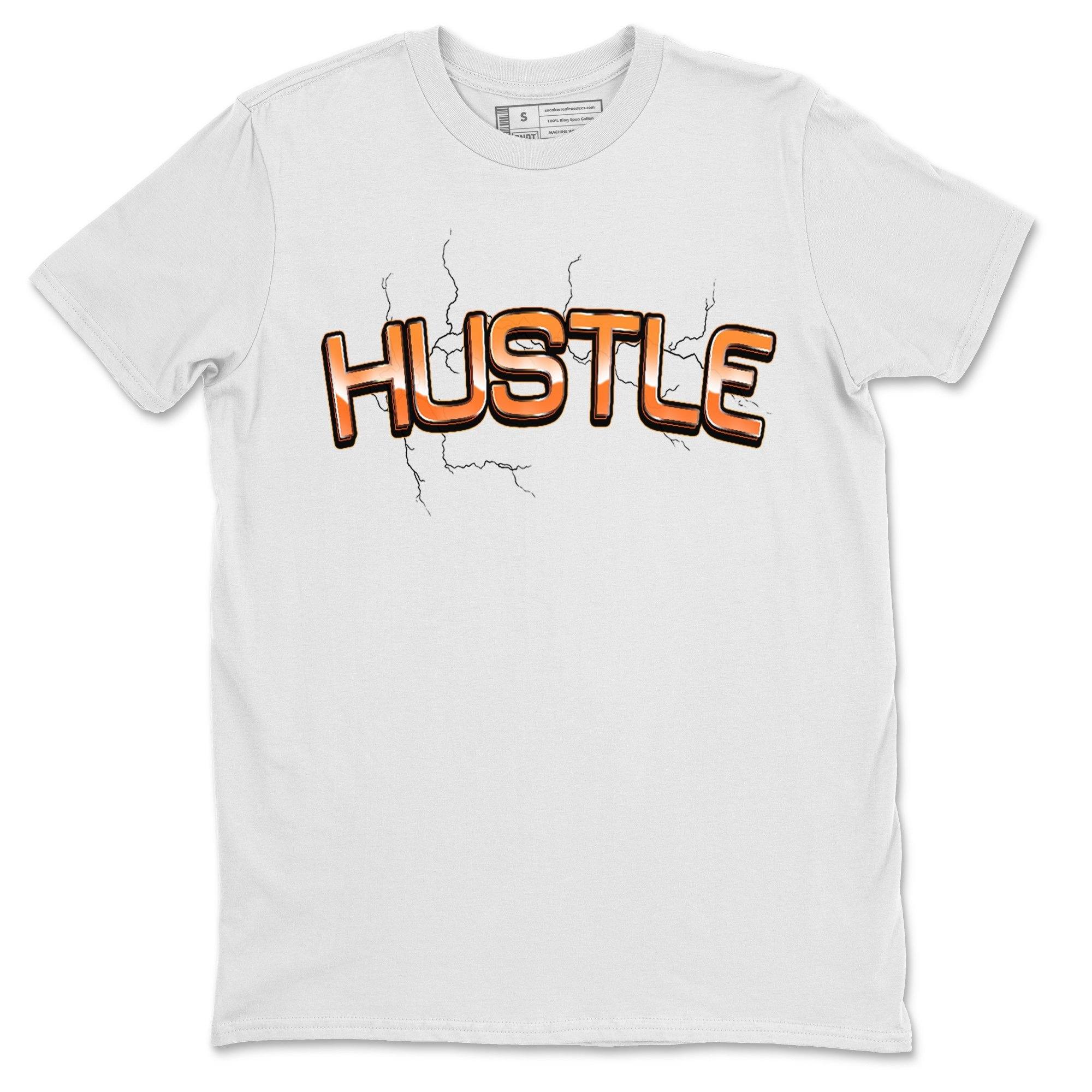 Jordan 1 Electro Orange Sneaker Matching T-Shirt Electric Hustle Sneaker Tees Jordan 1 Electro Orange Sneaker Release Tees Crew Neck Tees