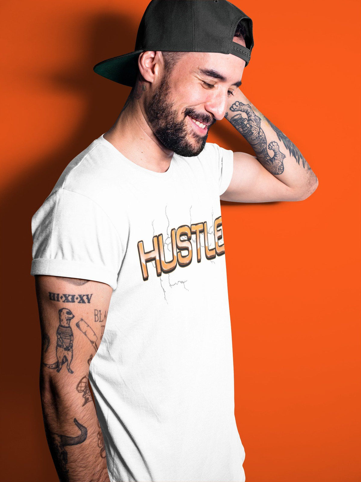 Jordan 1 Electro Orange Sneaker Matching T-Shirt Electric Hustle Sneaker Tees Jordan 1 Electro Orange Sneaker Release Tees Crew Neck Tees