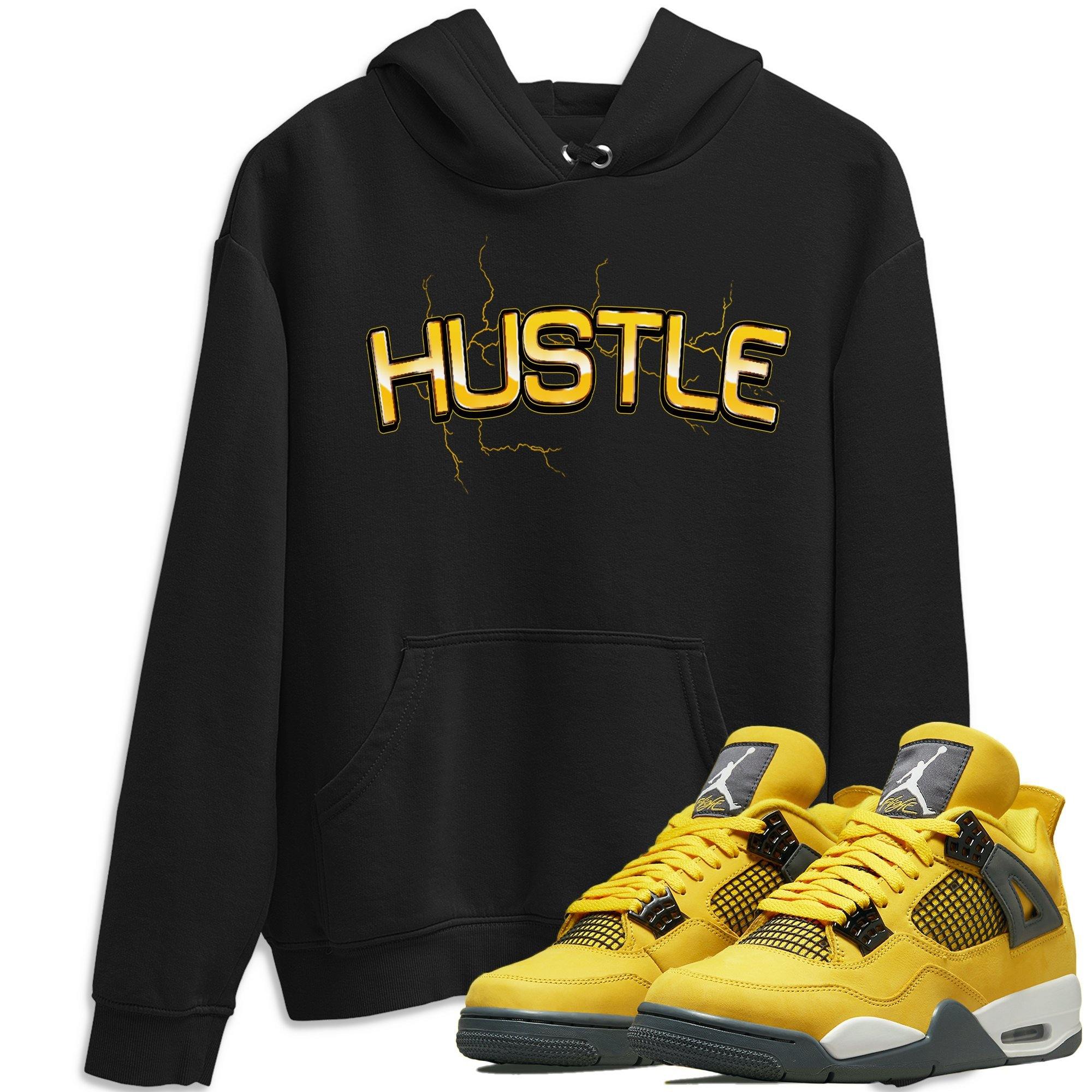 Jordan 4 Lightning Shirt To Match Jordans Electric Hustle Sneaker Tees Jordan 4 Lightning Drip Gear Zone Sneaker Matching Clothing Unisex Shirts