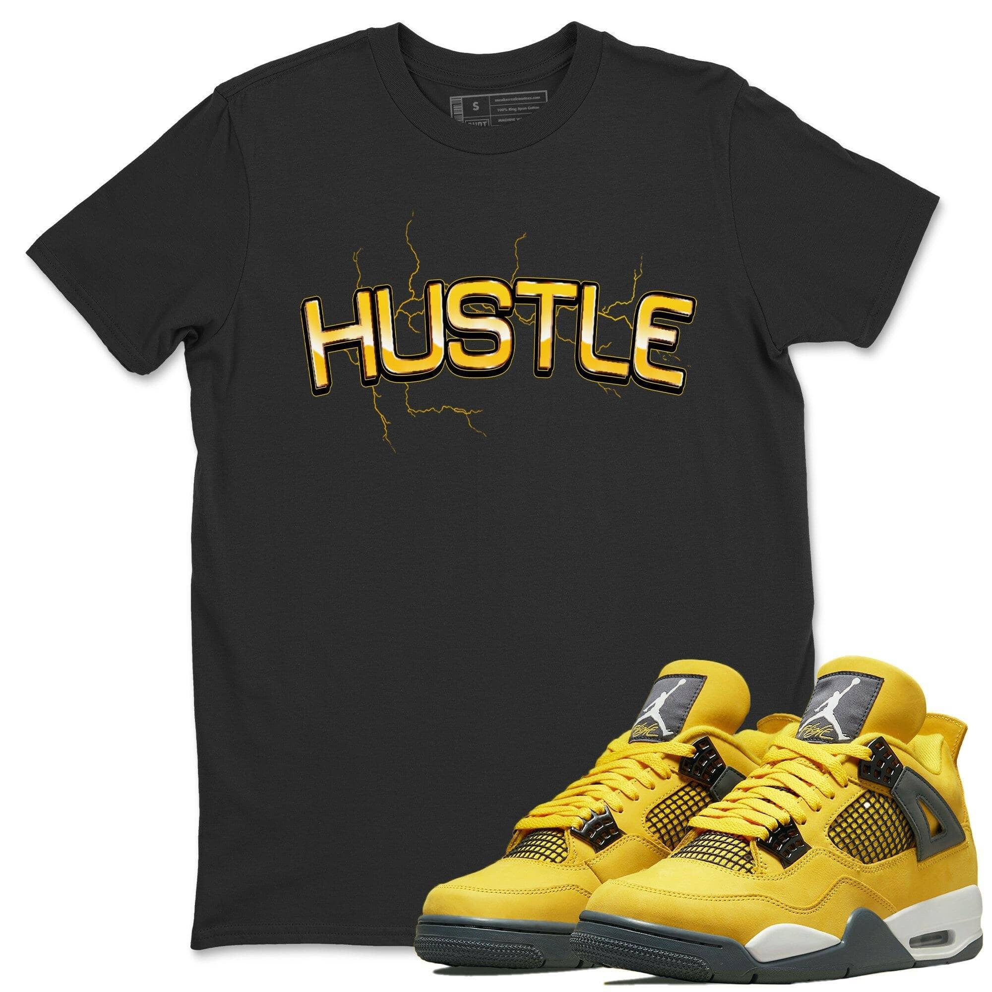 Jordan 4 Lightning Shirt To Match Jordans Electric Hustle Sneaker Tees Jordan 4 Lightning Drip Gear Zone Sneaker Matching Clothing Unisex Shirts