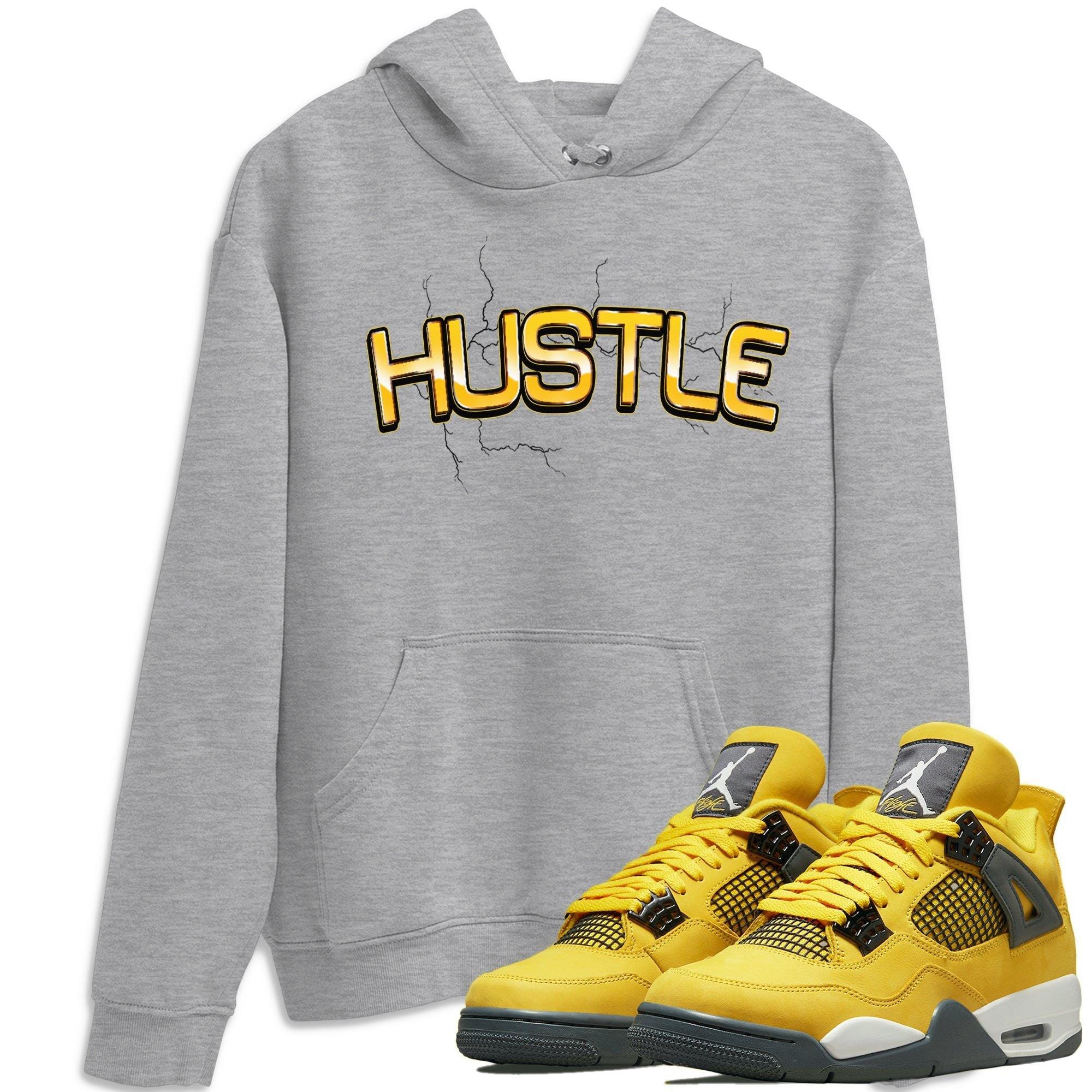 Jordan 4 Lightning Shirt To Match Jordans Electric Hustle Sneaker Tees Jordan 4 Lightning Drip Gear Zone Sneaker Matching Clothing Unisex Shirts