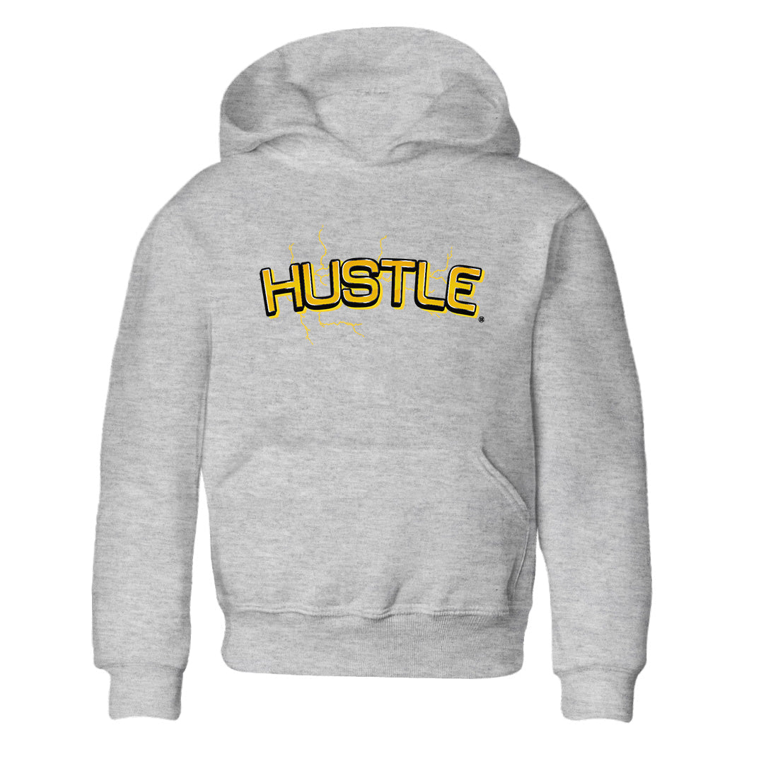 Air Jordan 4 Thunder Sneaker Match Tees Electric Hustle Streetwear Sneaker Shirt Air Jordan 4 Retro Thunder Sneaker Release Tees Kids Shirts Heather Grey 2