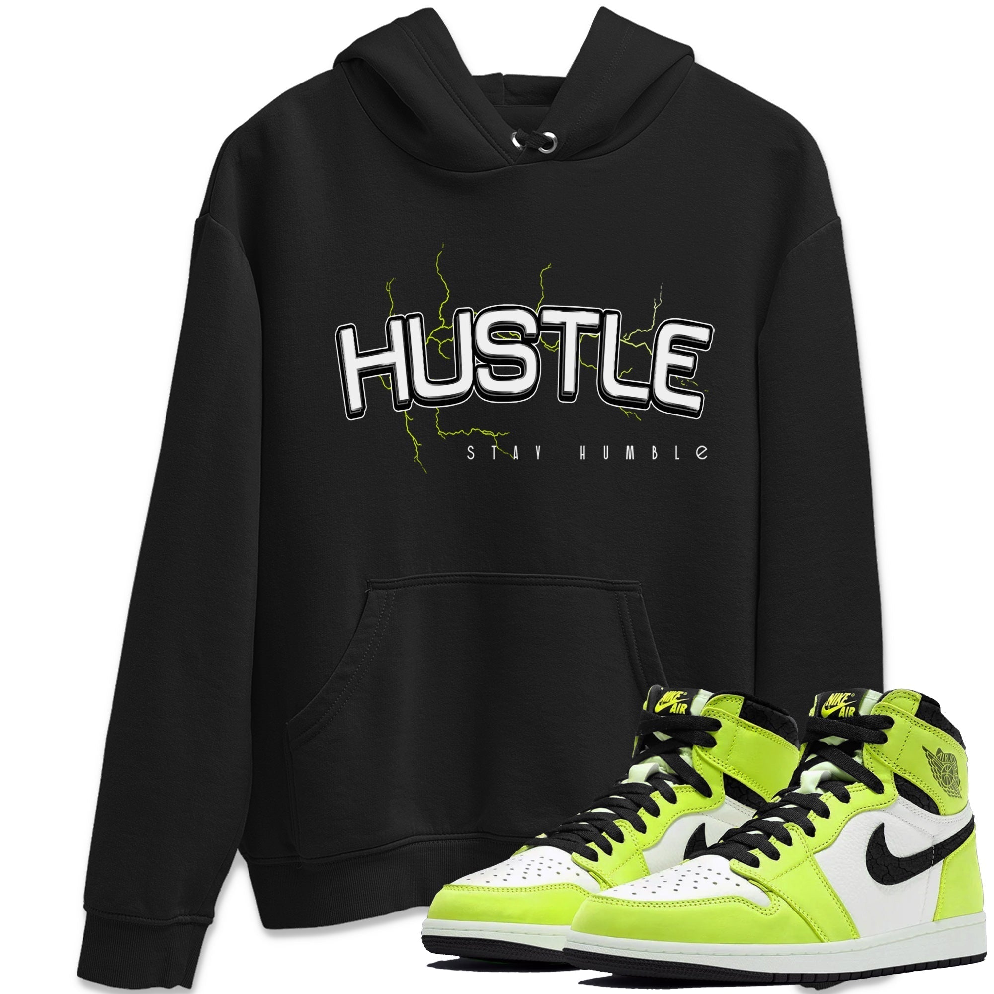 Jordan 1 Visionaire Sneaker Matching T-Shirt Electric Hustle Sneaker Tees Jordan 1 Visionaire Sneaker Release Tees Crew Neck Tees