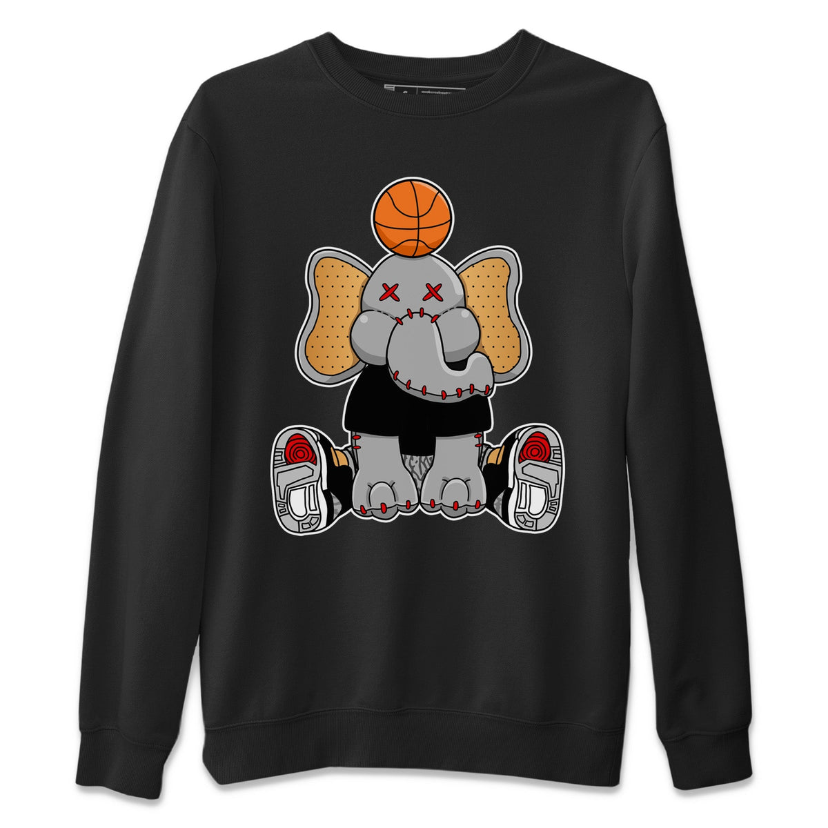 Jordan 3 Black Gold Sneaker Matching T-Shirt Elephant Doll Sneaker Tees Jordan 3 Black Gold Sneaker Release Tees Crew Neck Tees
