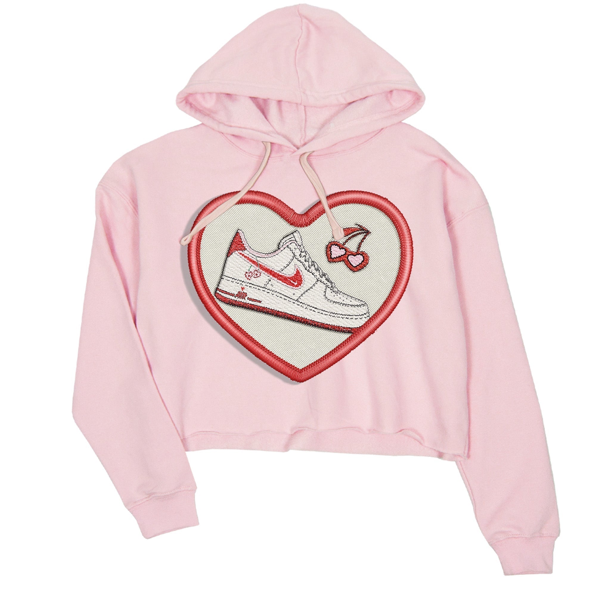 Air Force 1 Valentines Day Sneaker Match Tees Embroidery Patch Sneaker Tees Air Force 1 Valentines Day Jordan to match sneaker T-Shirt Women's Shirts