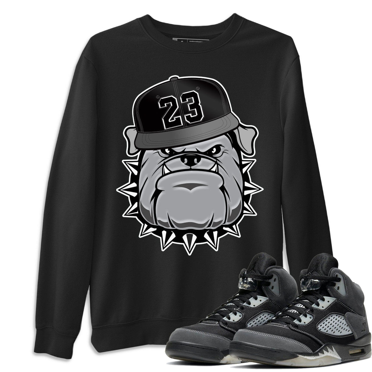 Jordan 5 Anthracite Shirt To Match Jordans English Bulldog Sneaker Tees Jordan 5 Anthracite Drip Gear Zone Sneaker Matching Clothing Unisex Shirts