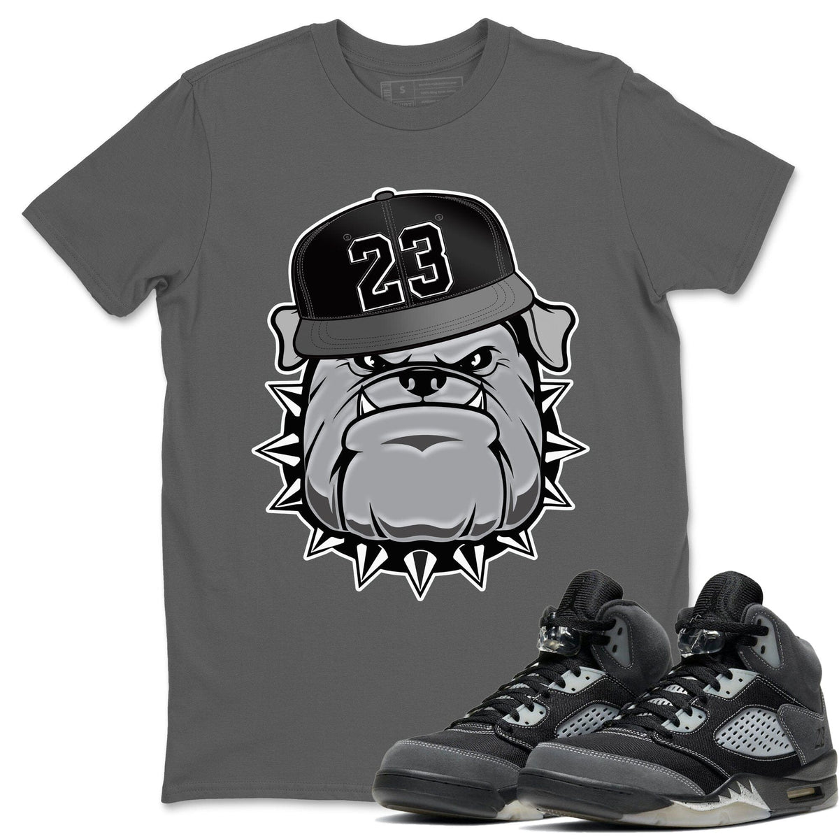 Jordan 5 Anthracite Shirt To Match Jordans English Bulldog Sneaker Tees Jordan 5 Anthracite Drip Gear Zone Sneaker Matching Clothing Unisex Shirts