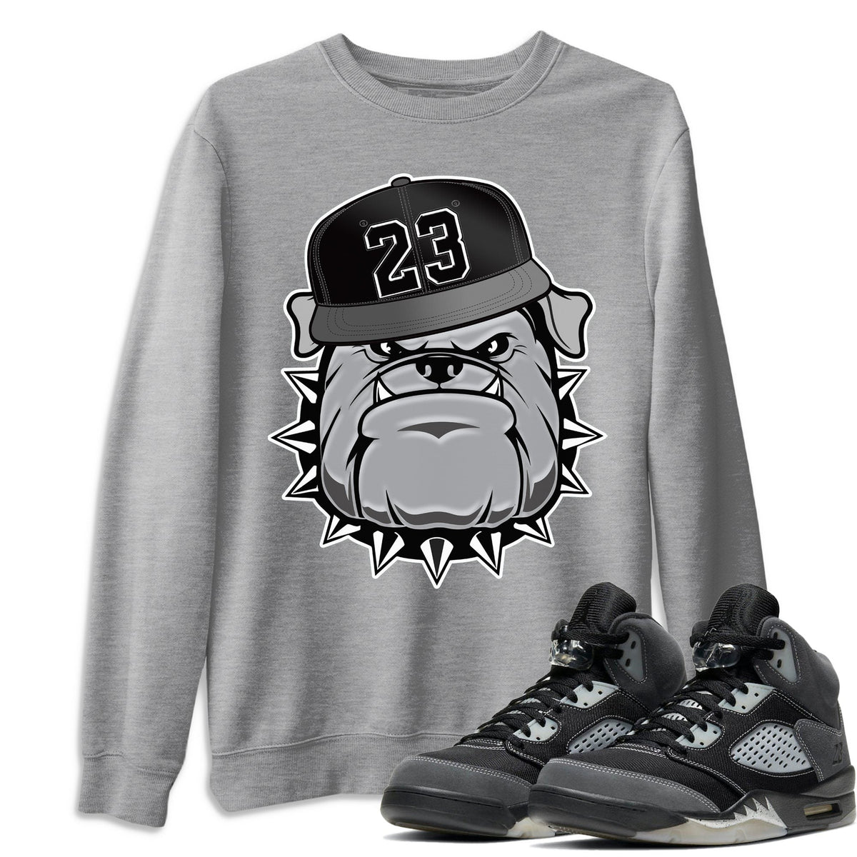 Jordan 5 Anthracite Shirt To Match Jordans English Bulldog Sneaker Tees Jordan 5 Anthracite Drip Gear Zone Sneaker Matching Clothing Unisex Shirts