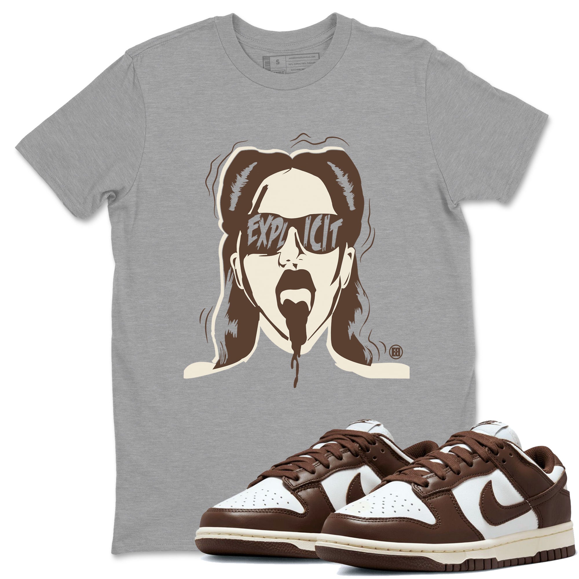 Dunk Low WMNS Cacao Wow sneaker sneaker shirt to match jordans Explicit sneaker match tees Dunk Cacao Wow Drip Gear Zones Short Sleeve Unisex Cotton Sneaker Matching T-Shirt Heather Grey 1 T-Shirt