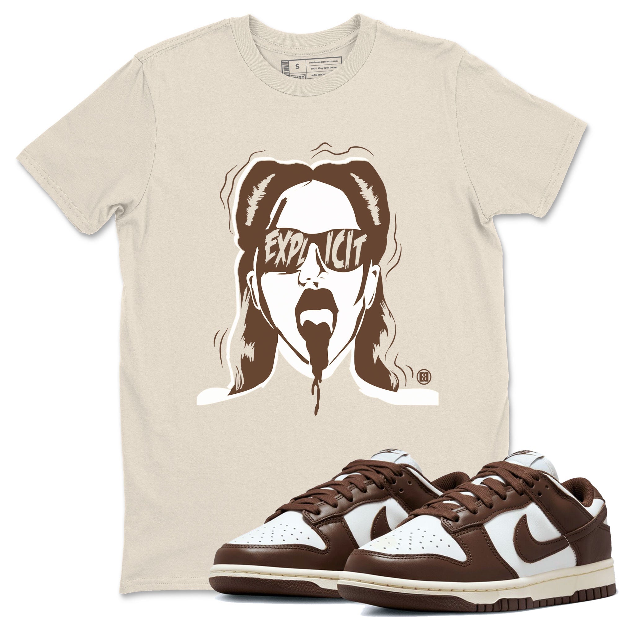 Dunk Low WMNS Cacao Wow sneaker sneaker shirt to match jordans Explicit sneaker match tees Dunk Cacao Wow Drip Gear Zones Short Sleeve Unisex Cotton Sneaker Matching T-Shirt Natural 1 T-Shirt