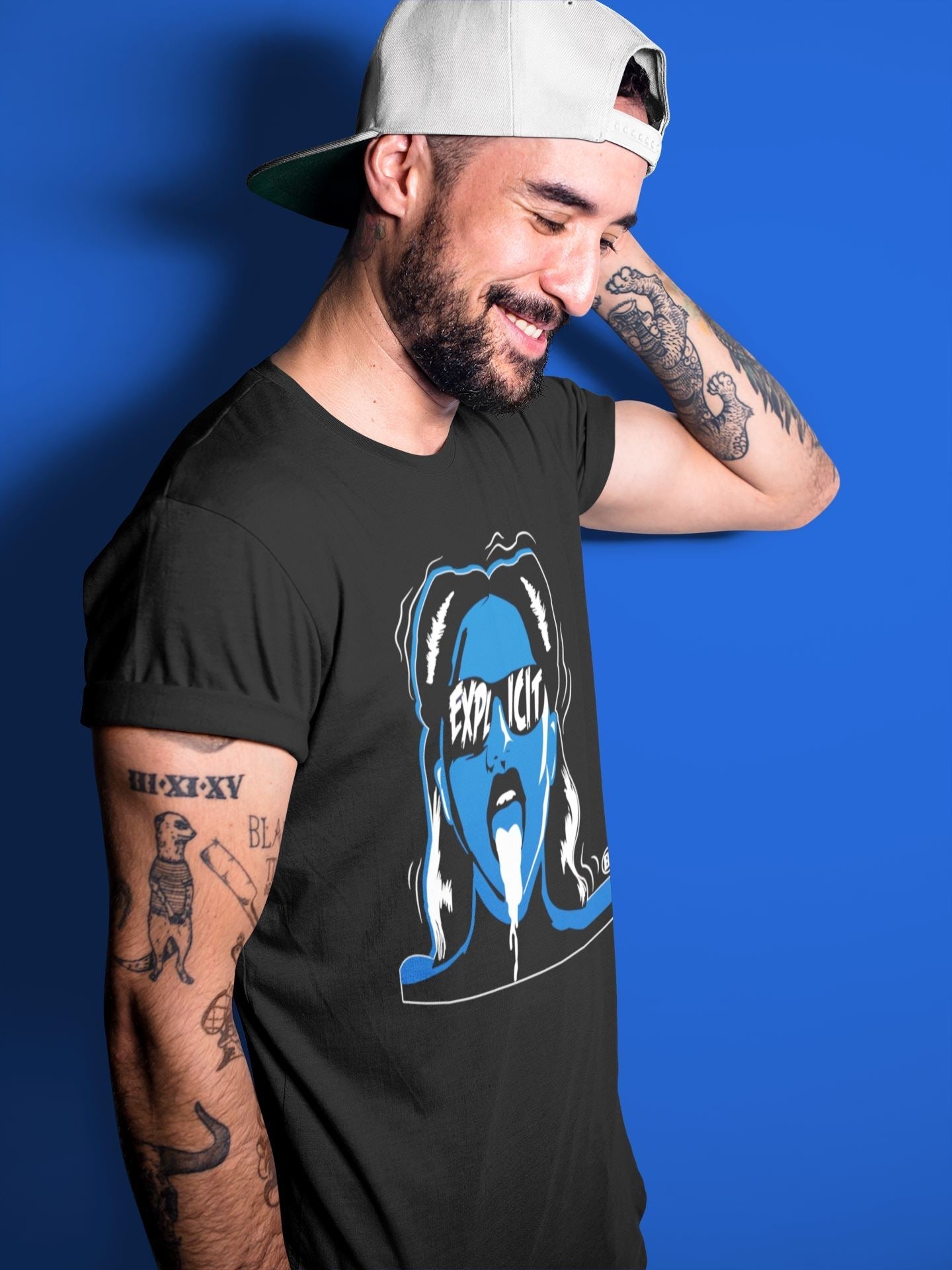 Jordan 1 Dark Marina Blue Sneaker Matching T-Shirt Explicit Sneaker Tees Jordan 1 Dark Marina Blue Sneaker Release Tees Crew Neck Tees