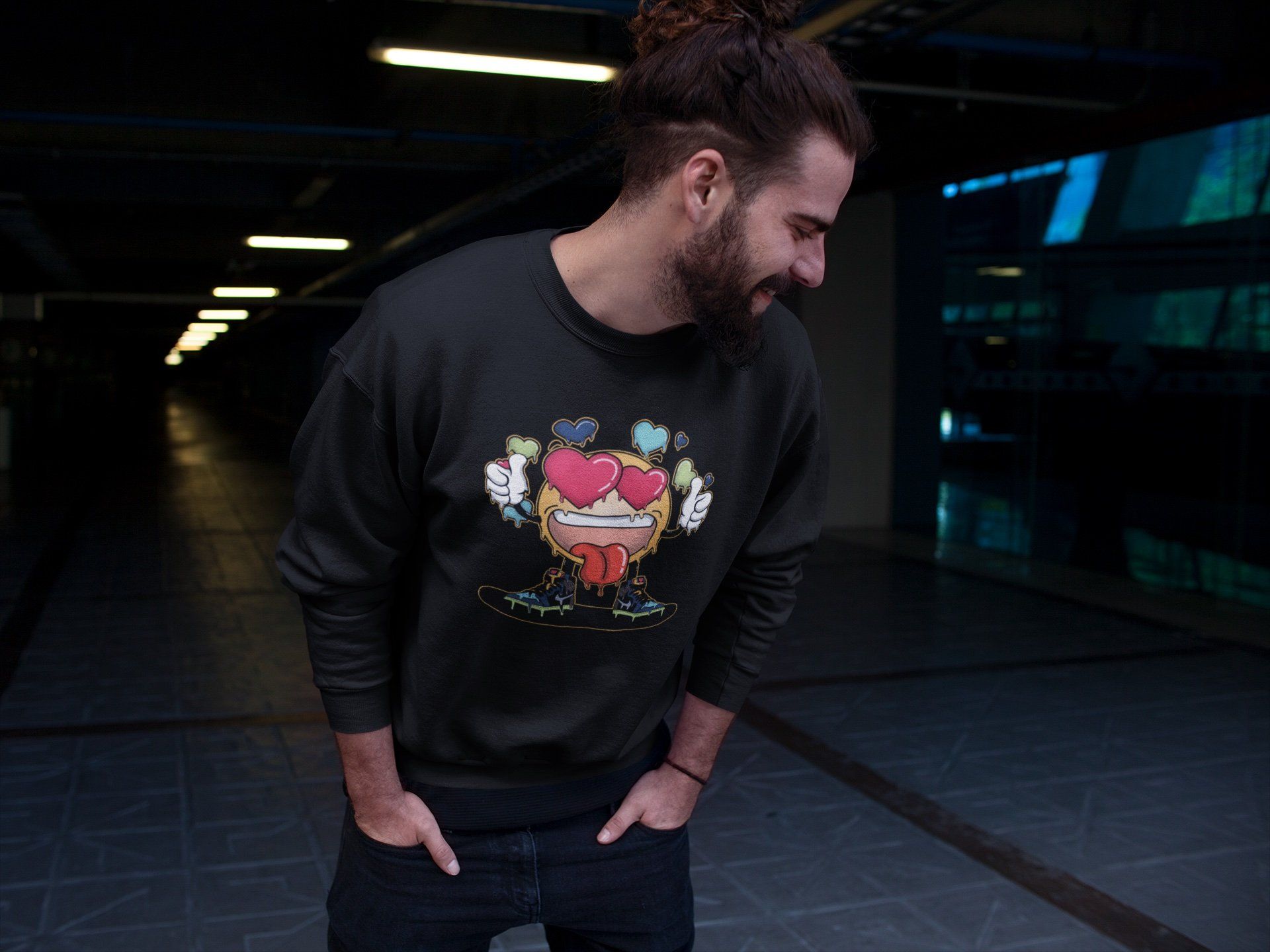 Jordan 1 Bio Hack Sneaker Match Tees Fallin' Love Emoji Sneaker Tees Jordan 1 Bio Hack Jordan to match sneaker T-Shirt Crew Neck Shirts