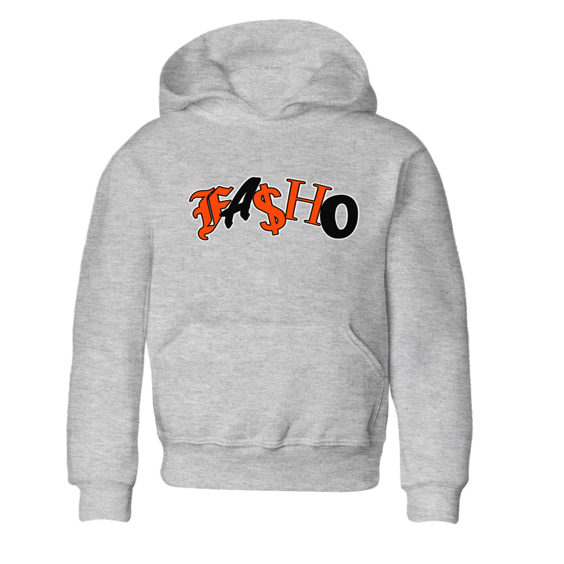 Air Jordan 12 Brilliant Orange Sneaker Match Tees Fasho Streetwear Sneaker Shirt AJ12 Brilliant Orange Sneaker Release Tees Kids Shirts Heather Grey 2