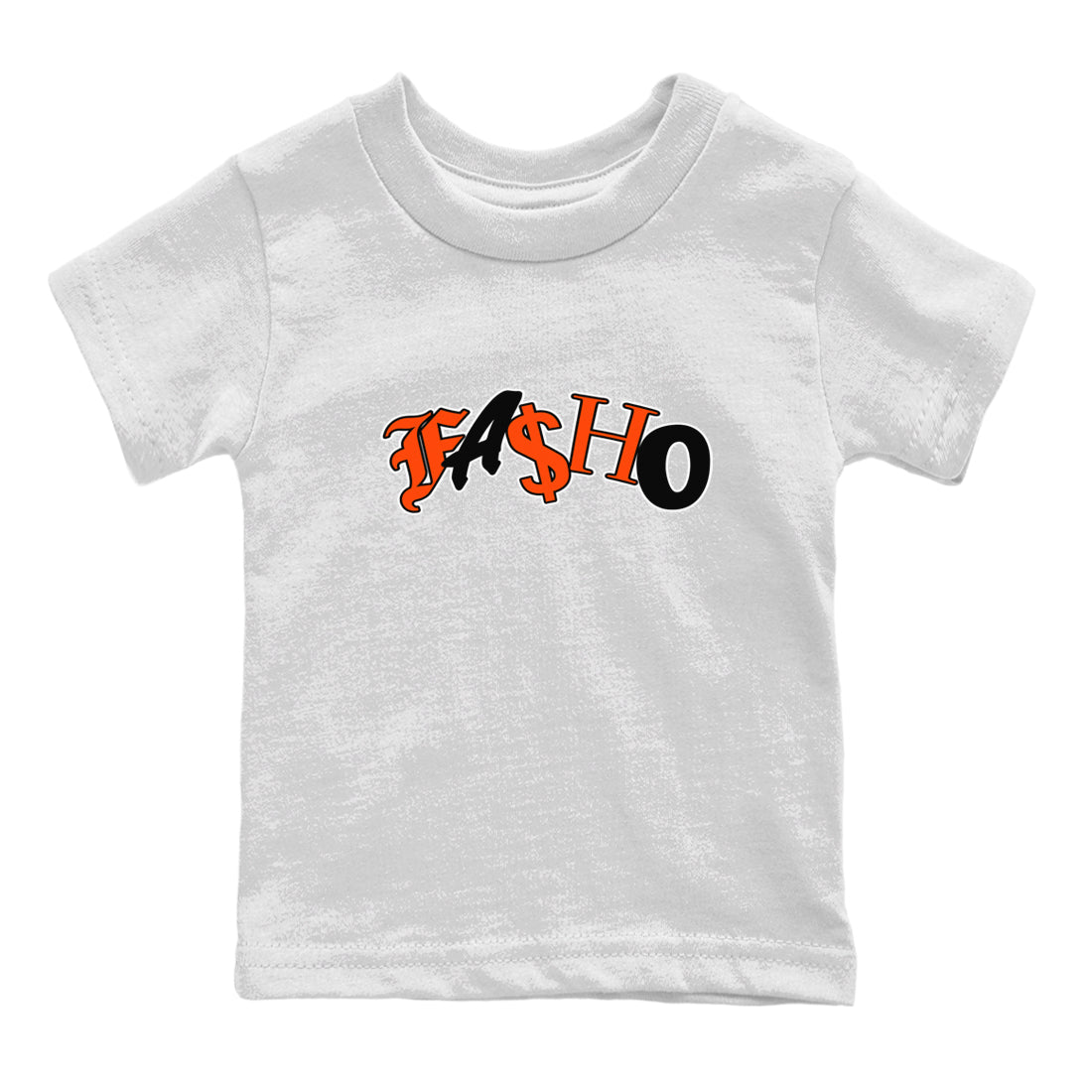 Air Jordan 12 Brilliant Orange Sneaker Match Tees Fasho Streetwear Sneaker Shirt AJ12 Brilliant Orange Sneaker Release Tees Kids Shirts White 2