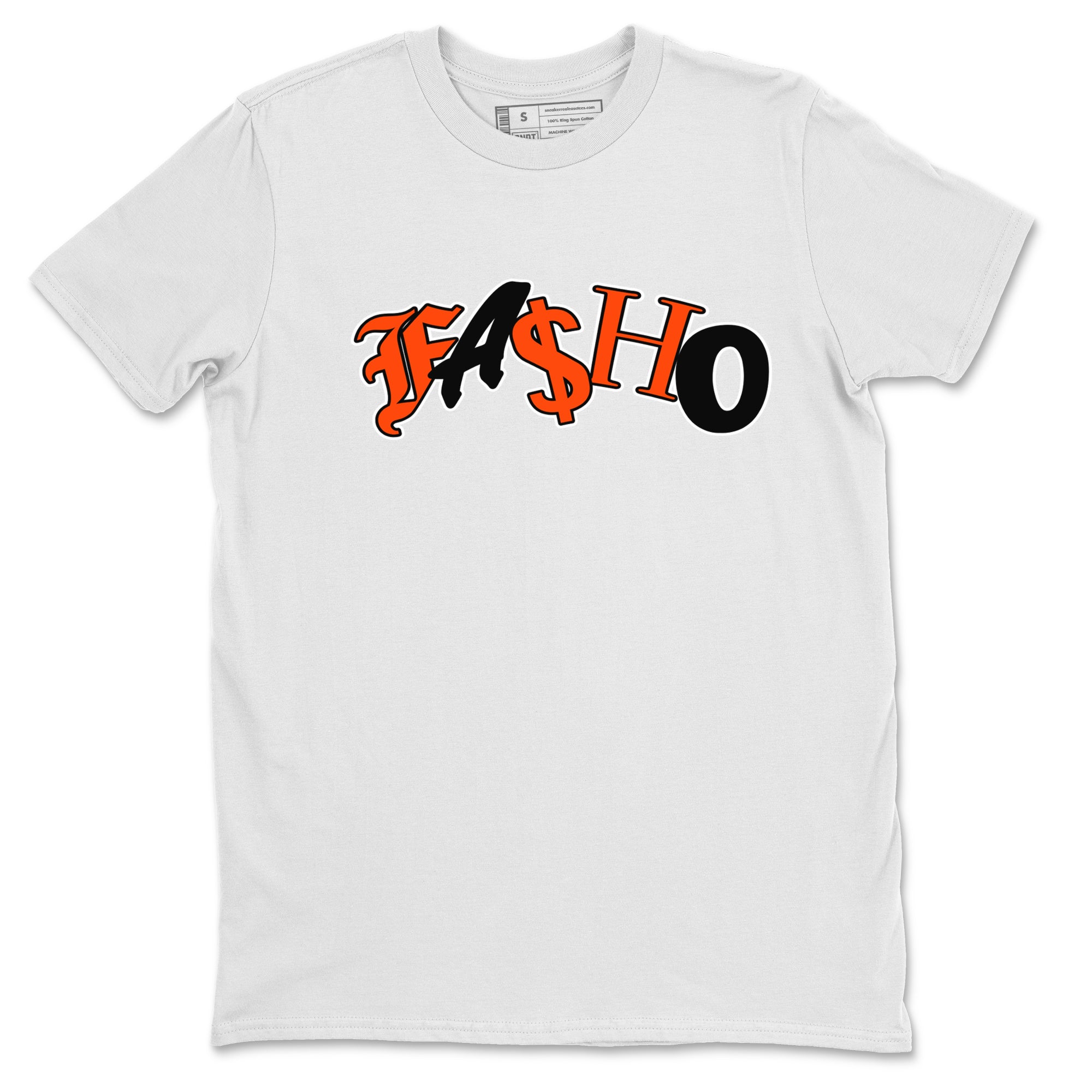 Air Jordan 12 Brilliant Orange Sneaker Match Tees Fasho Streetwear Sneaker Shirt AJ12 Brilliant Orange Sneaker Release Tees Unisex Shirts White 2