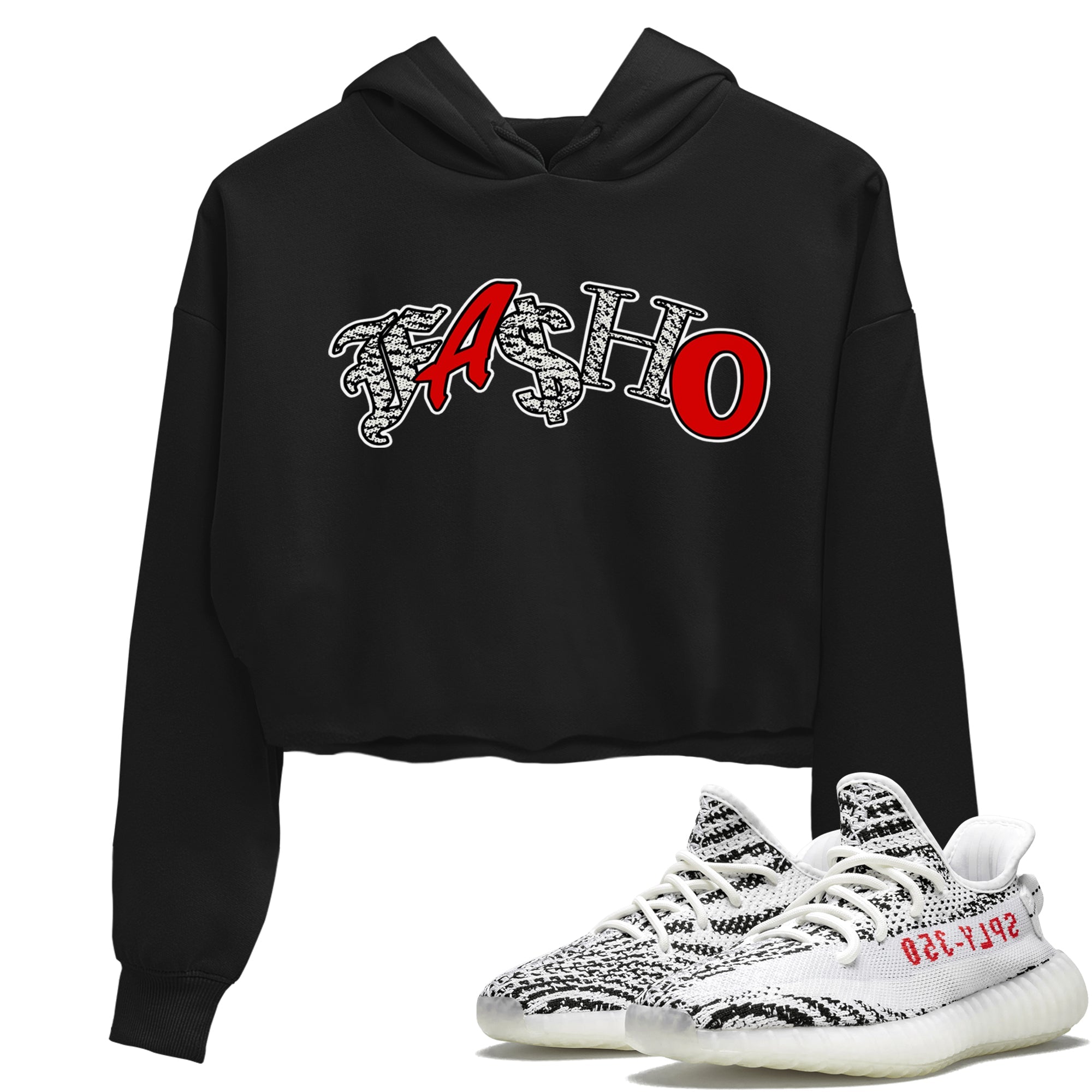 Yeezy 350 Zebra Sneaker Match Tees Fasho Streetwear Sneaker Shirt Yeezy Boost 350 V2 Zebra Sneaker Release Tees Women's Shirts Black 1