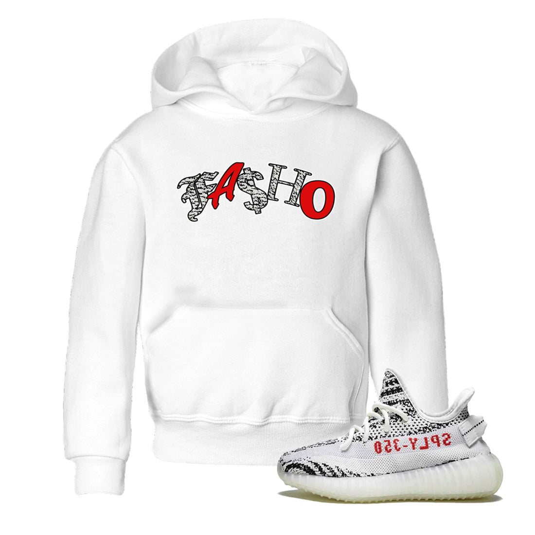 Yeezy 350 Zebra Sneaker Match Tees Fasho Streetwear Sneaker Shirt Yeezy Boost 350 V2 Zebra Sneaker Release Tees Kids Shirts White 1