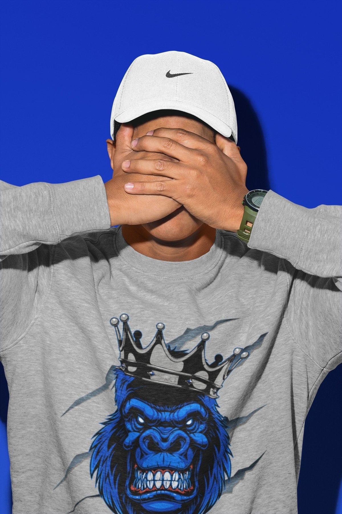Jordan 1 Royal Black Shirt To Match Jordans Ferocious Gorilla Sneaker Tees Jordan 1 Royal Black Drip Gear Zone Sneaker Matching Clothing Unisex Shirts