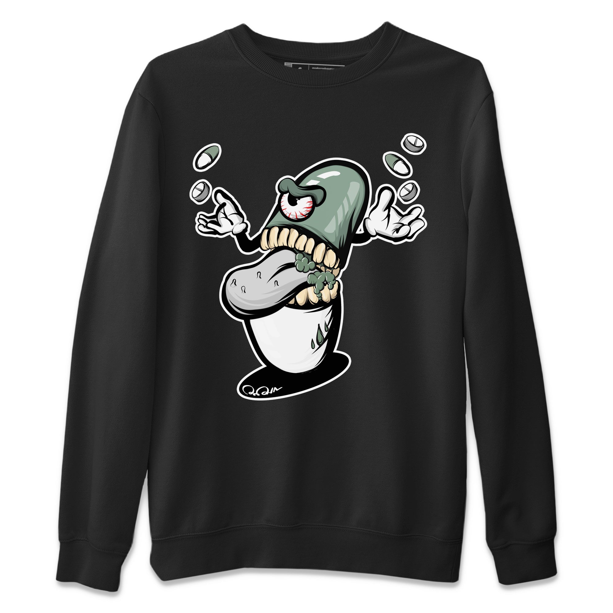 Dunk Mica Green Sneaker Match Tees Pill Monster Streetwear Sneaker Shirt Dunk Low Mica Green Sneaker Release Tees Unisex Shirts Black 2