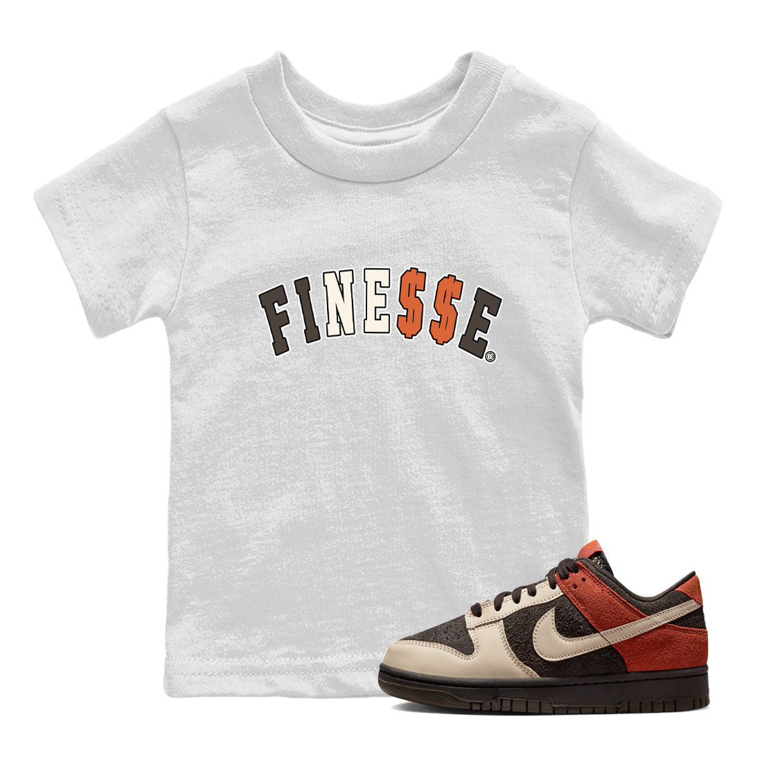 Dunk Red Panda shirt to match jordans Finesse sneaker tees Dunk Low Red Panda Drip Gear Zone Sneaker Matching Shirts Youth and Baby White 1 T-Shirt