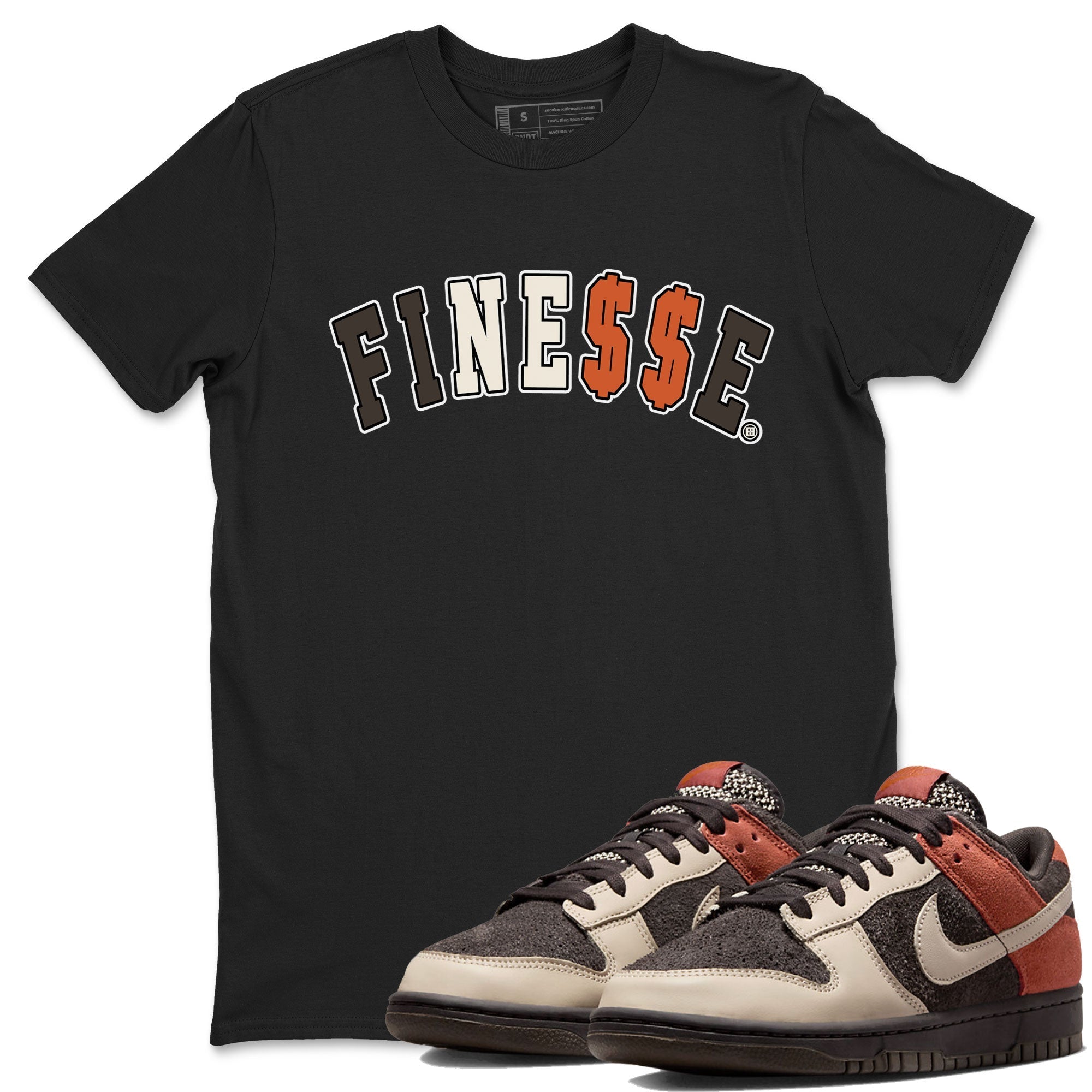 Dunk Red Panda shirt to match jordans Finesse sneaker tees Dunk Low Red Panda Drip Gear Zone Sneaker Matching Shirts Crew Neck Casual Fit Black 1 T-Shirt