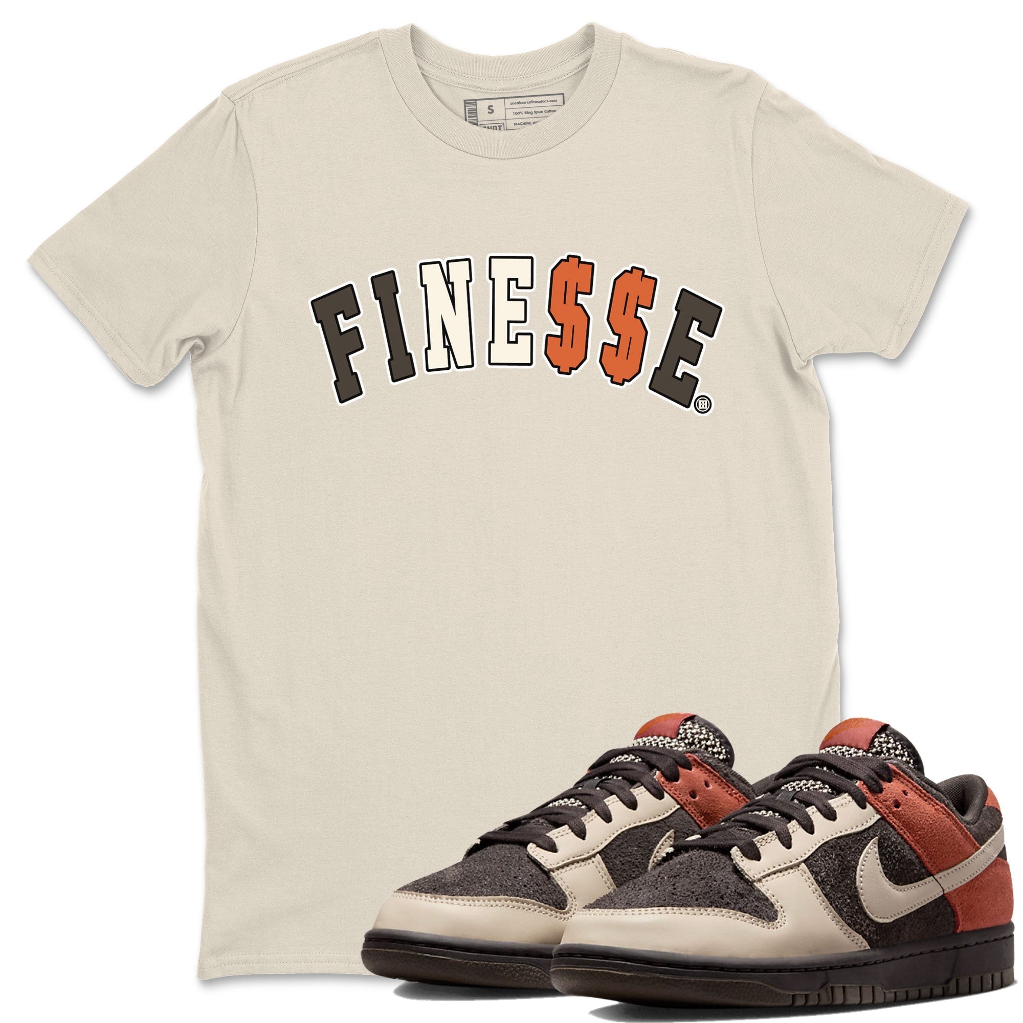 Dunk Red Panda shirt to match jordans Finesse sneaker tees Dunk Low Red Panda Drip Gear Zone Sneaker Matching Shirts Crew Neck Casual Fit Natural 1 T-Shirt
