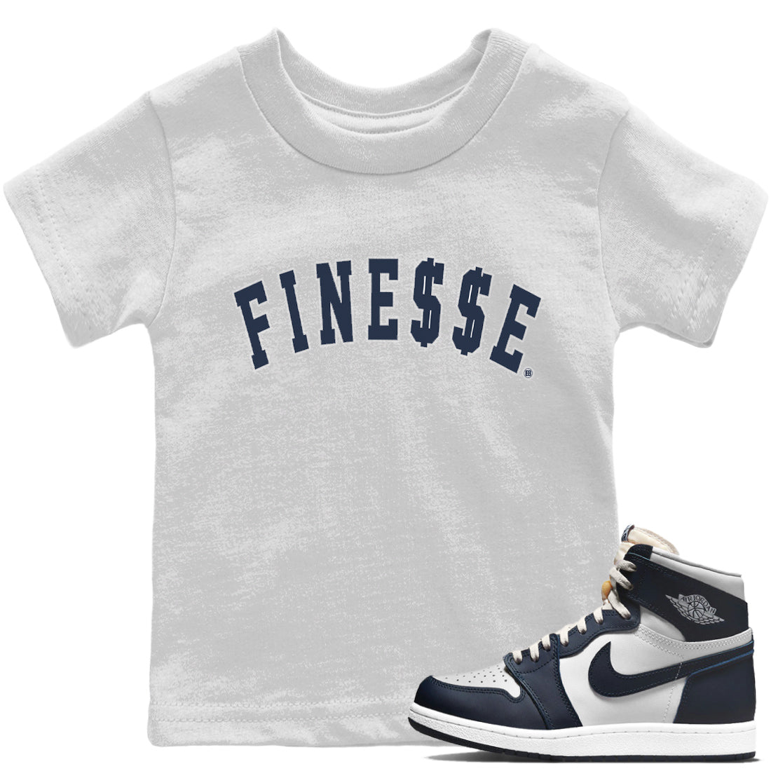 Jordan 1 85 Georgetown Sneaker Match Tees Finesse Sneaker Tees Jordan 1 85 Georgetown Jordan to match sneaker T-Shirt Kids Shirts