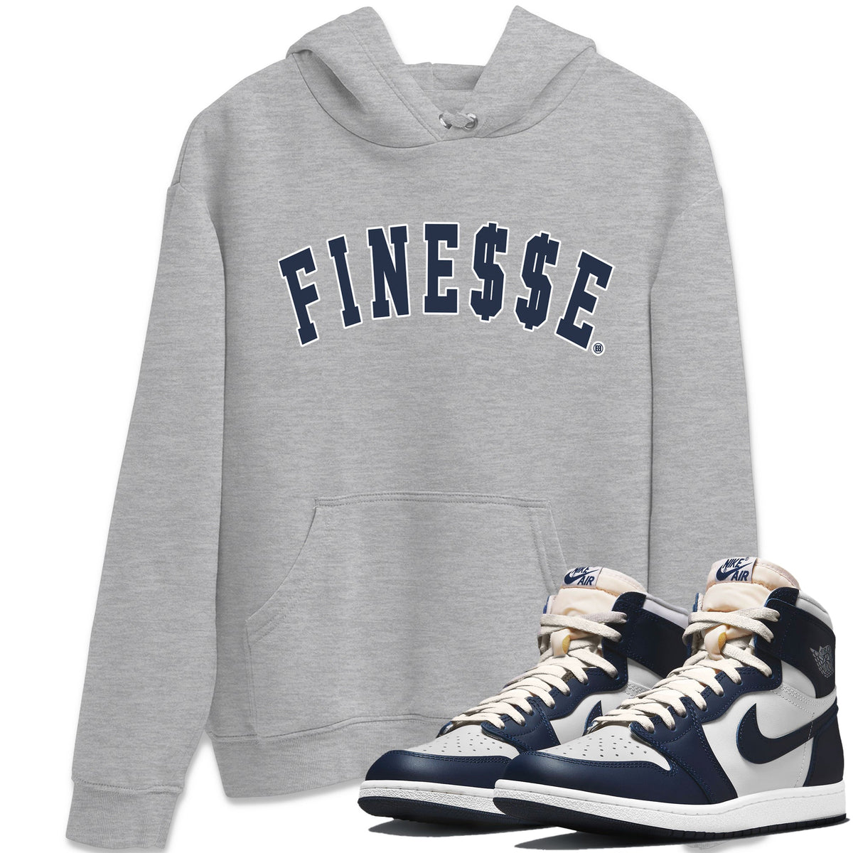 Jordan 1 85 Georgetown Sneaker Match Tees Finesse Sneaker Tees Jordan 1 85 Georgetown Jordan to match sneaker T-Shirt Crew Neck Shirts