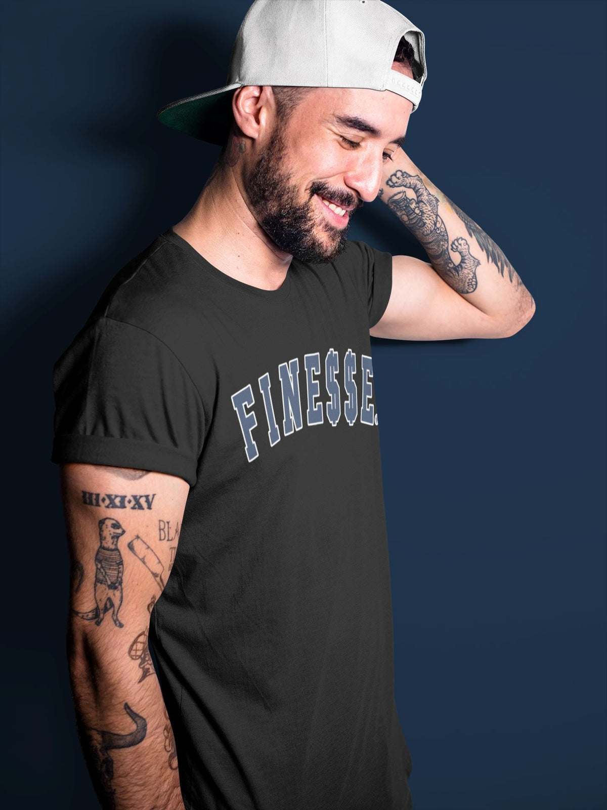 Jordan 1 85 Georgetown Sneaker Match Tees Finesse Sneaker Tees Jordan 1 85 Georgetown Jordan to match sneaker T-Shirt Crew Neck Shirts