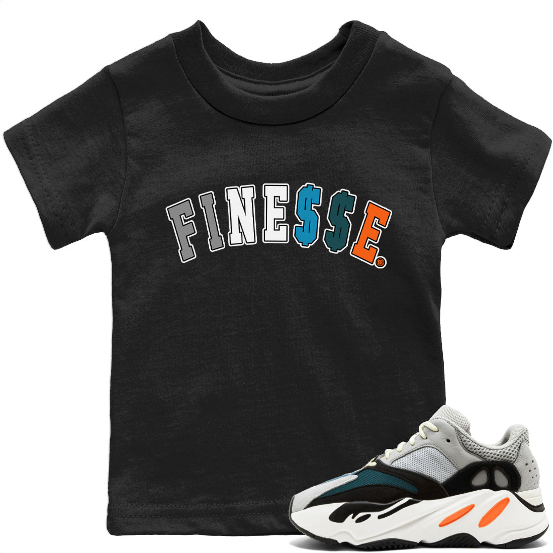 Yeezy 700 Wave Runner Shirt To Match Jordans Finesse Sneaker Tees Yeezy 700 Wave Runner Drip Gear Zone Sneaker Matching Clothing Kids Shirts