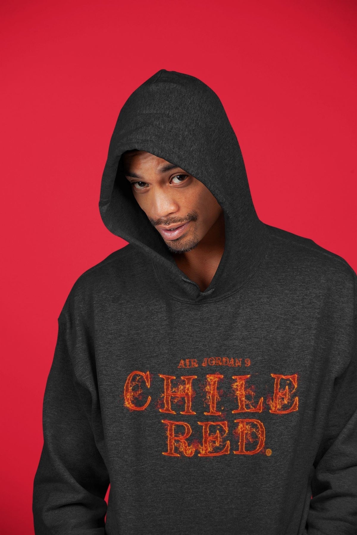 Jordan 9 Chile Red Shirt To Match Jordans Fire Letters Sneaker Tees Jordan 9 Chile Red Drip Gear Zone Sneaker Matching Clothing Unisex Shirts