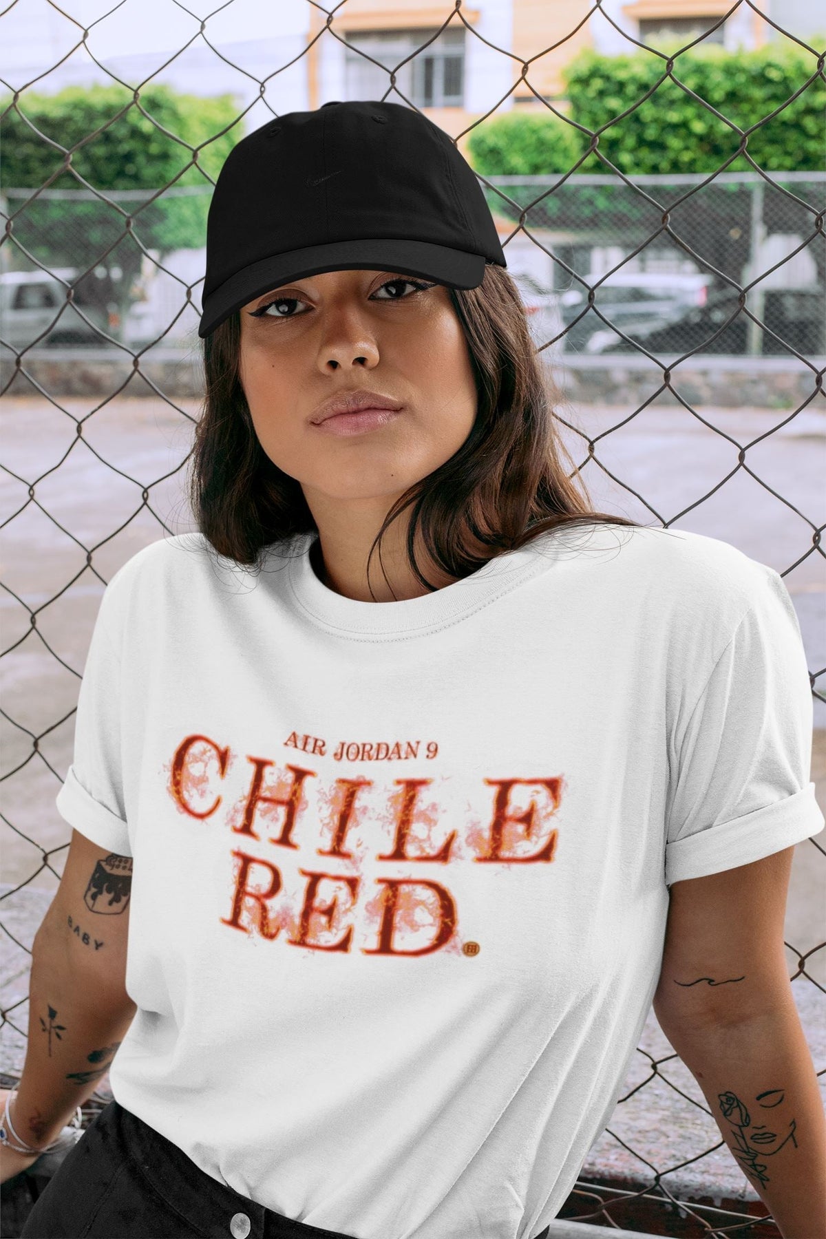 Jordan 9 Chile Red Shirt To Match Jordans Fire Letters Sneaker Tees Jordan 9 Chile Red Drip Gear Zone Sneaker Matching Clothing Unisex Shirts