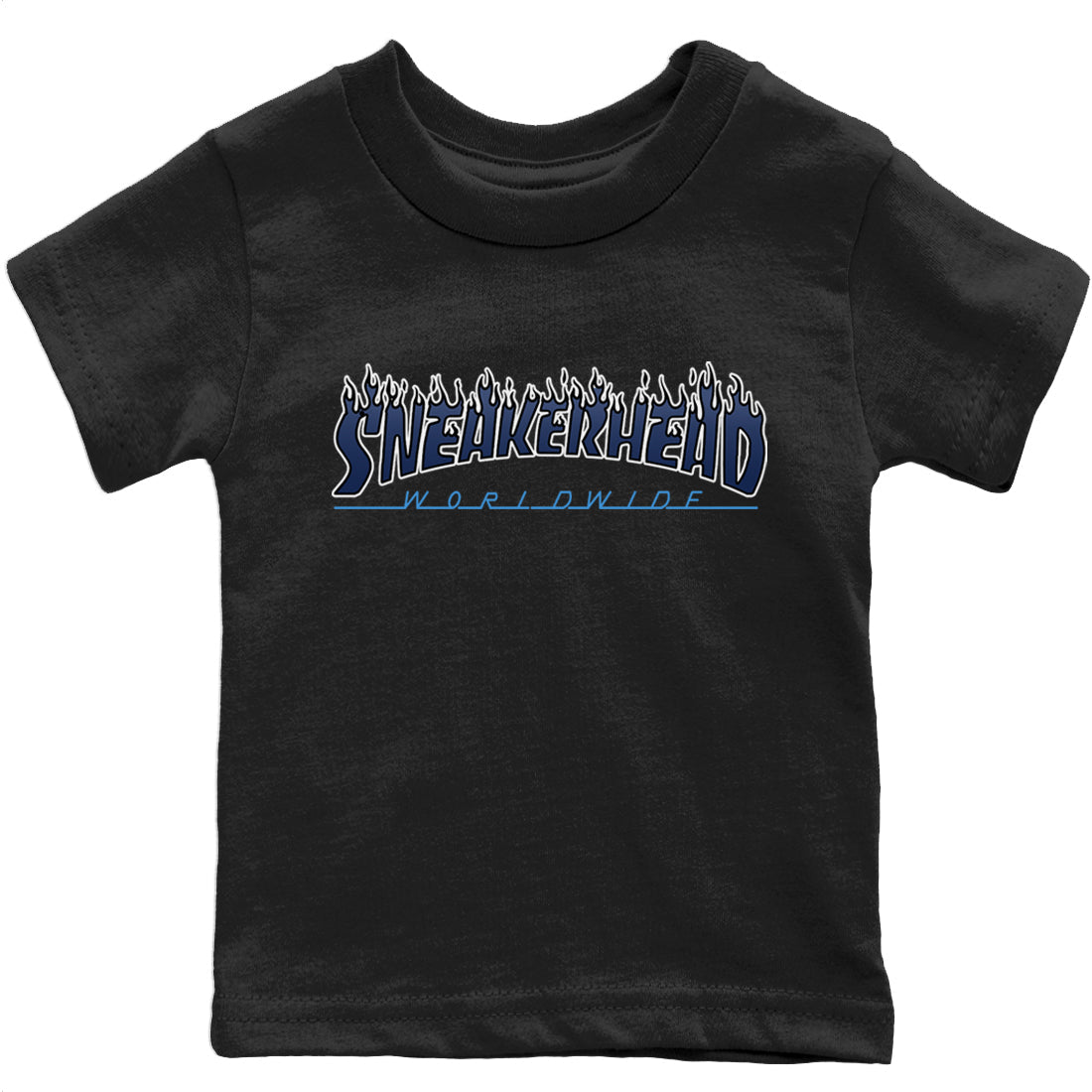 Jordan 13 Brave Blue Sneaker Tees Drip Gear Zone Fire Sneakerhead Sneaker Tees Jordan 13 Brave Blue Shirt Kids Shirts