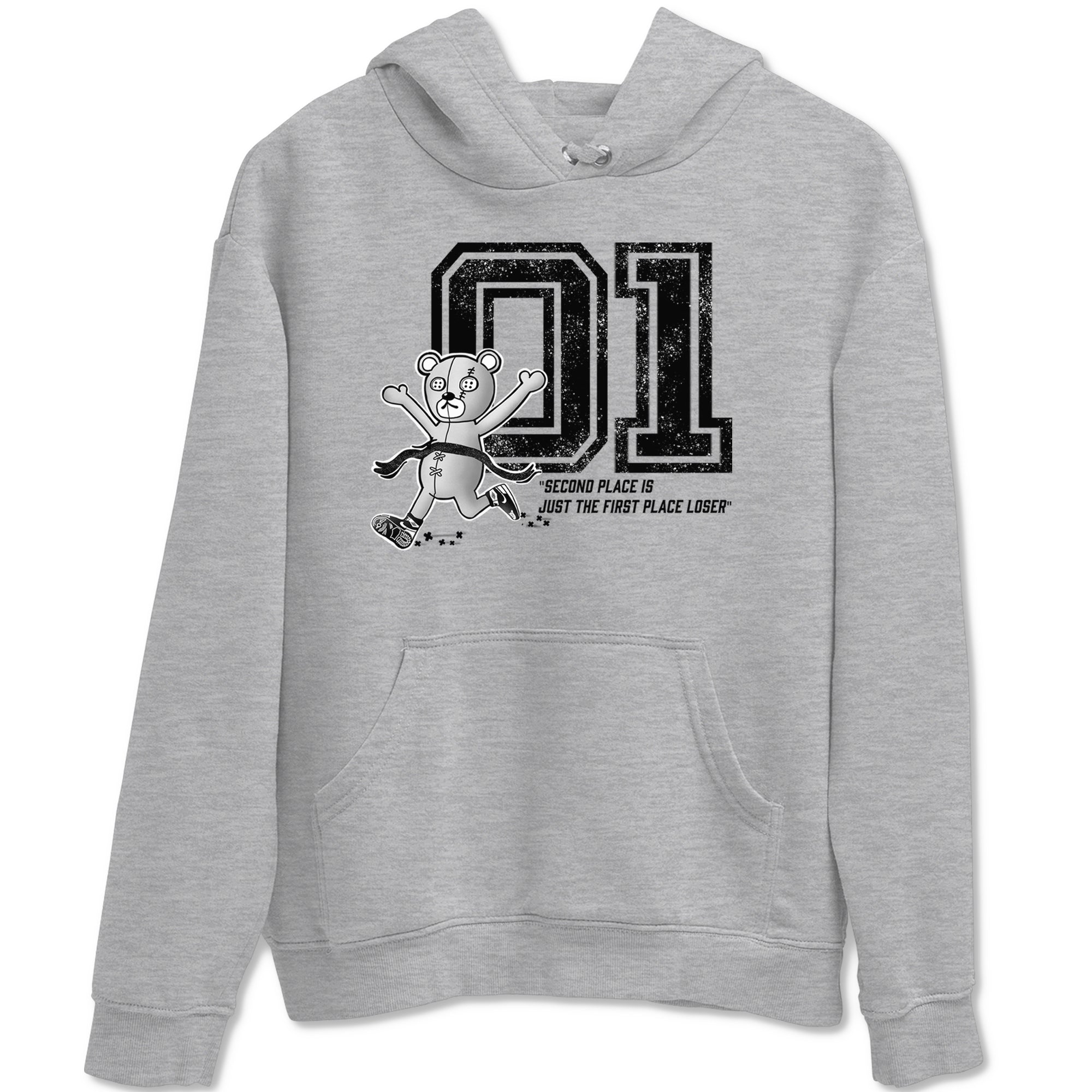 1s Black White shirt to match jordans First Place Winner sneaker tees Air Jordan 1 Black White Drip Gear Zone unisex cotton Heather Grey 2 crew neck shirt