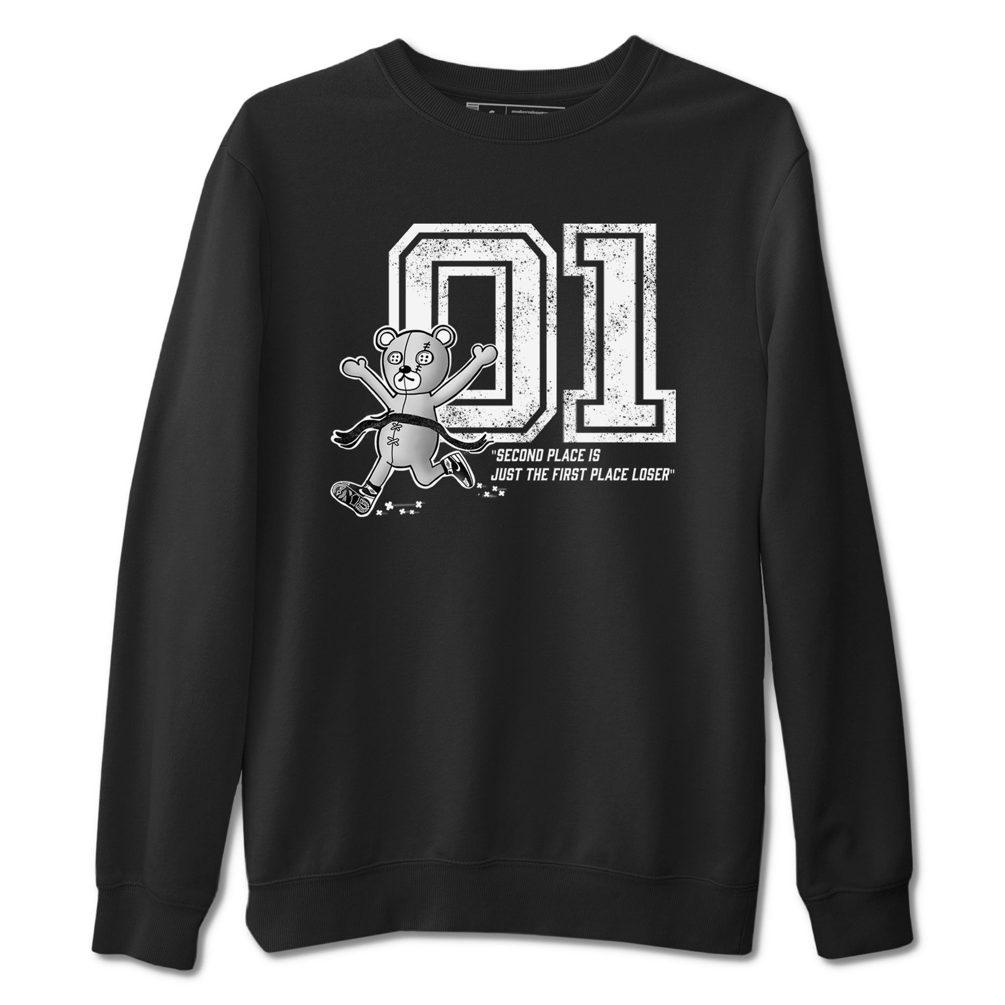 1s Black White shirt to match jordans First Place Winner sneaker tees Air Jordan 1 Black White Drip Gear Zone unisex cotton Black 2 crew neck shirt