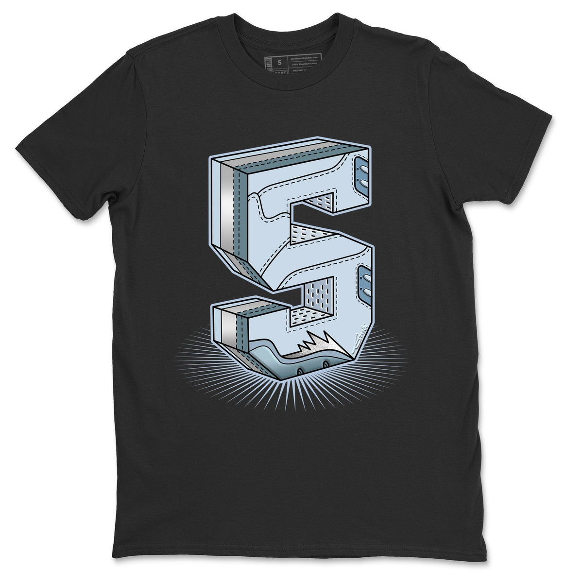 Jordan 5 Blue Bird Shirt To Match Jordans Five Statue Sneaker Tees Jordan 5 Blue Bird Drip Gear Zone Sneaker Matching Clothing Unisex Shirts