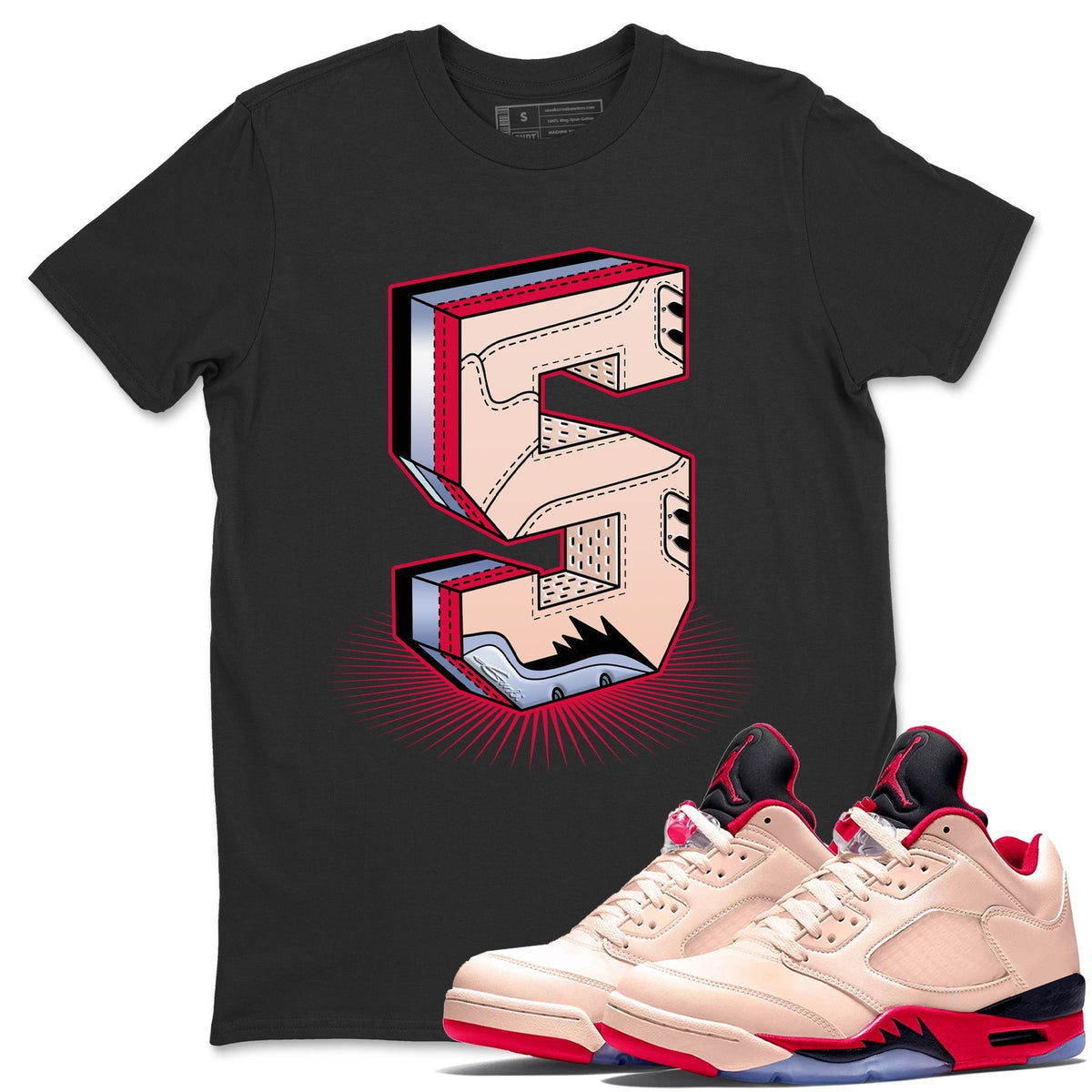 Jordan 5 Girls That Hoop Sneaker Matching T-Shirt Five Statue Sneaker Tees Jordan 5 Girls That Hoop Sneaker Release Tees Crew Neck Tees