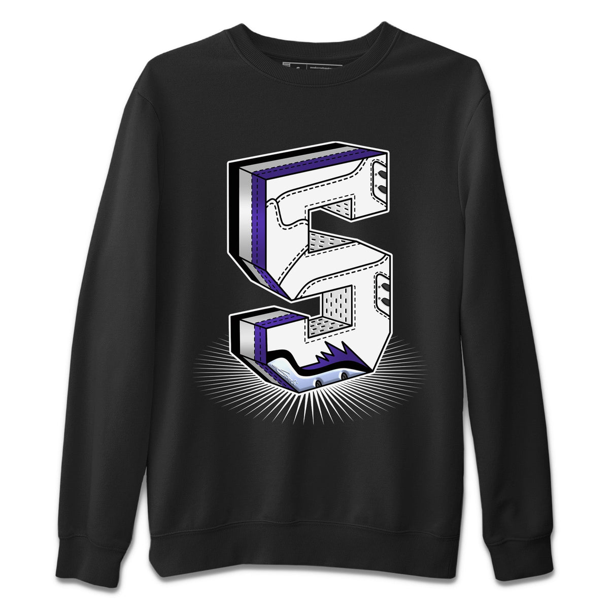 Jordan 5 Concord Sneaker Matching T-Shirt Five Statue Sneaker Tees Jordan 5 Concord Sneaker Release Tees Crew Neck Tees
