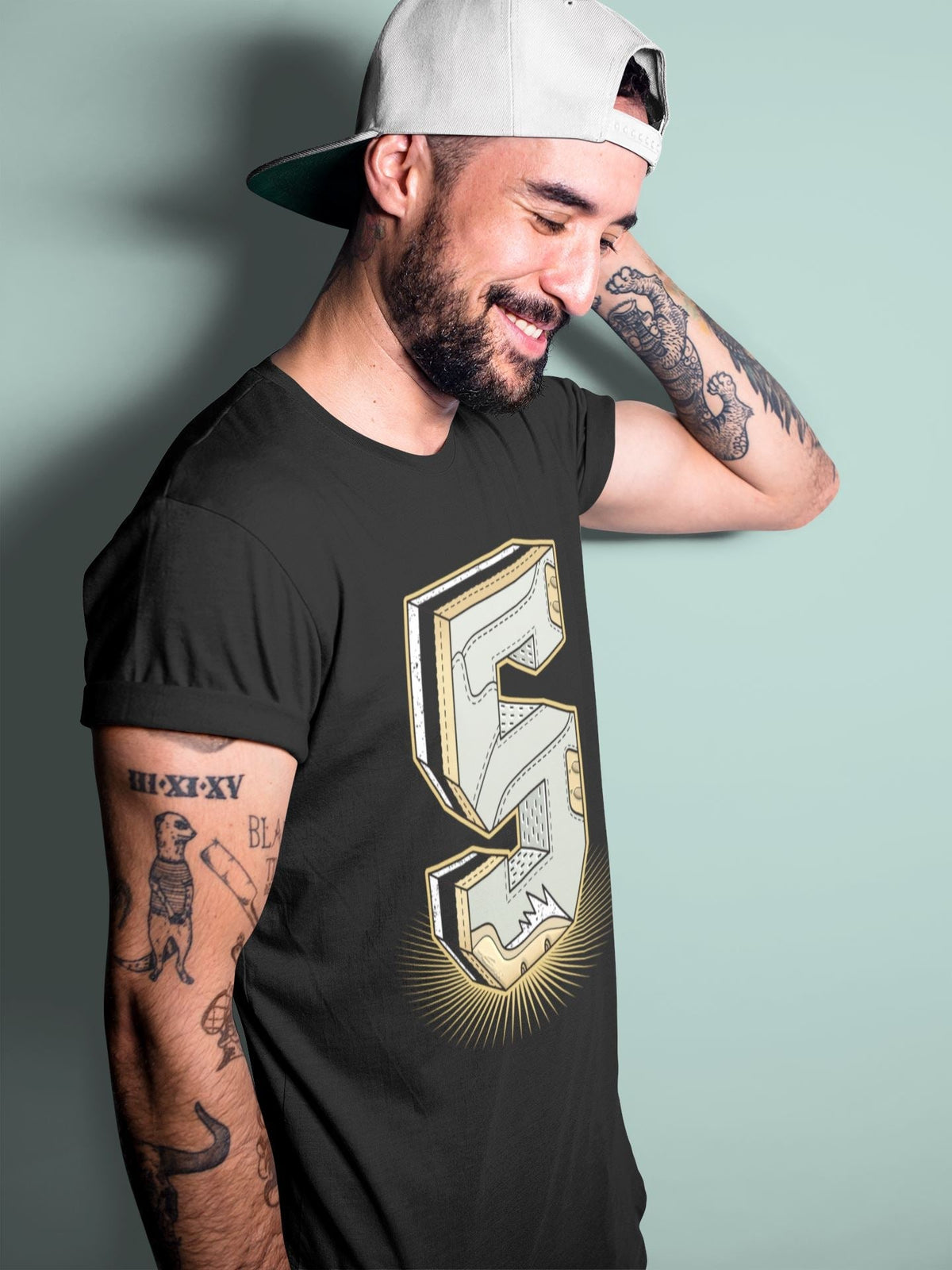 Jordan 5 Jade Horizon Sneaker Matching T-Shirt Five Statue Sneaker Tees Jordan 5 Jade Horizon Sneaker Release Tees Crew Neck Tees