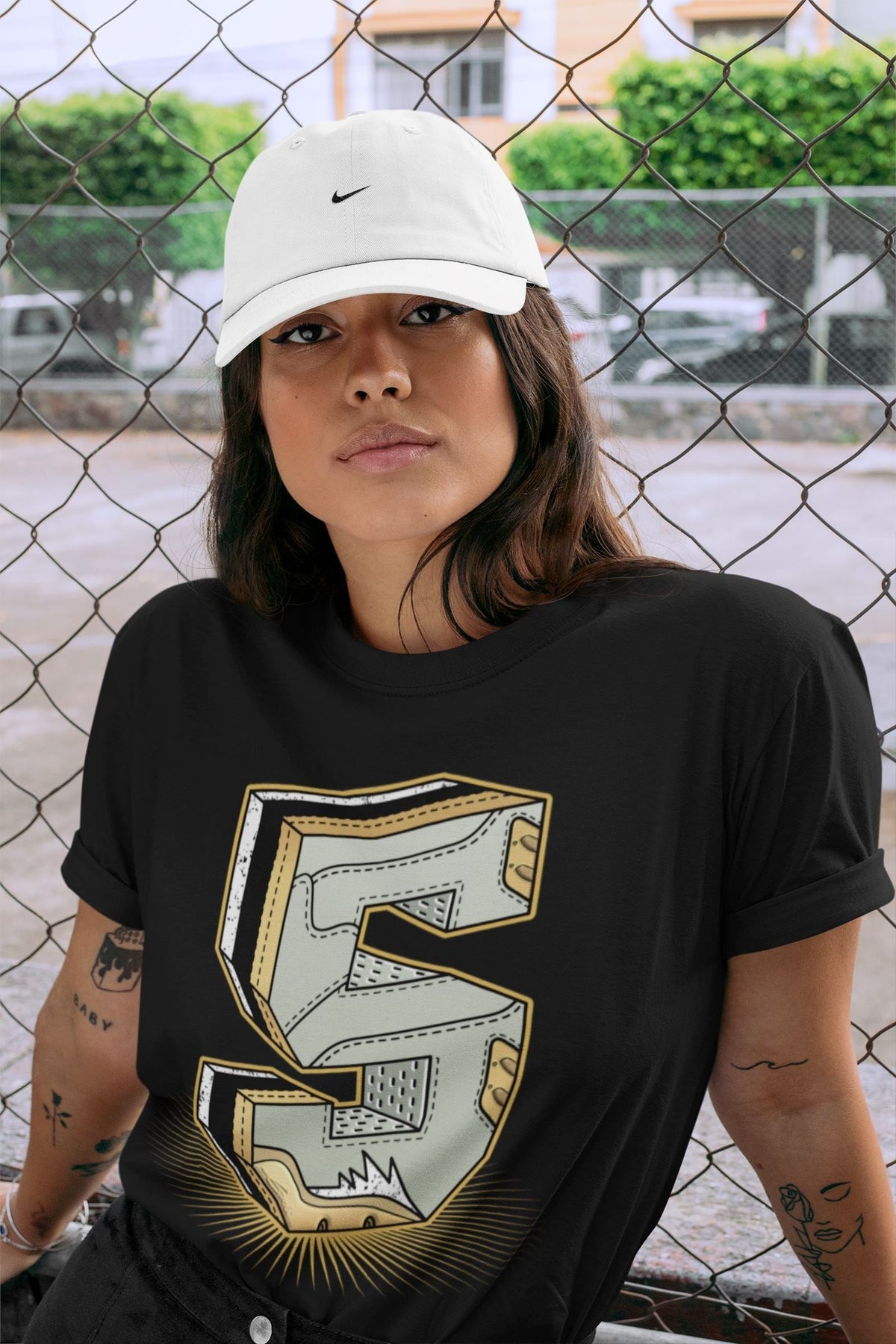 Jordan 5 Jade Horizon Sneaker Matching T-Shirt Five Statue Sneaker Tees Jordan 5 Jade Horizon Sneaker Release Tees Crew Neck Tees